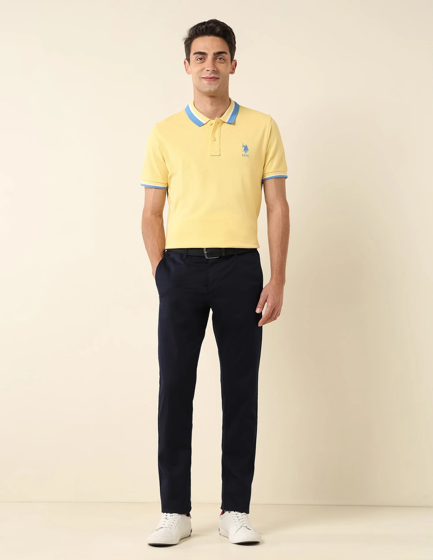 Slim Fit Pure Cotton Polo Shirt - Image 3
