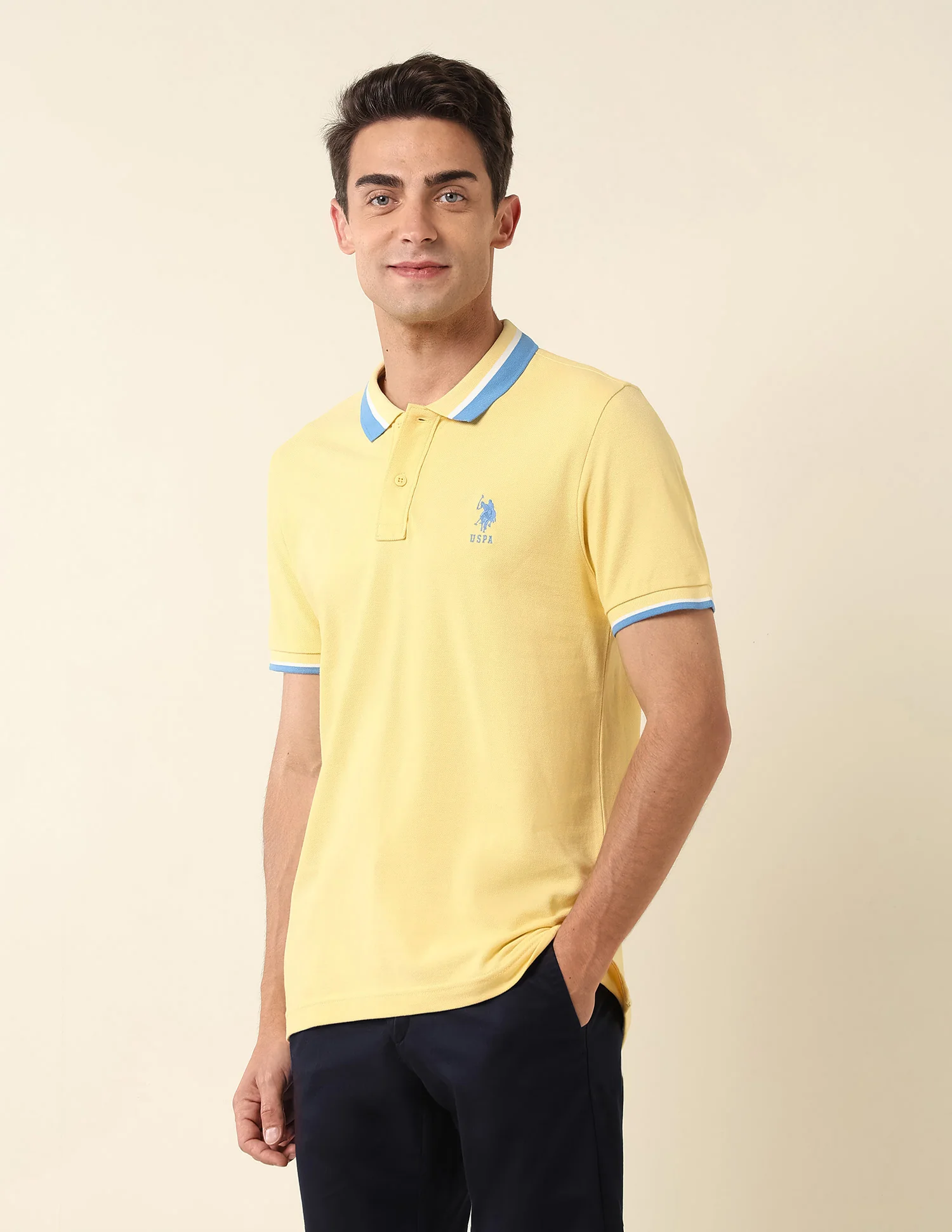 Slim Fit Pure Cotton Polo Shirt - Image 4