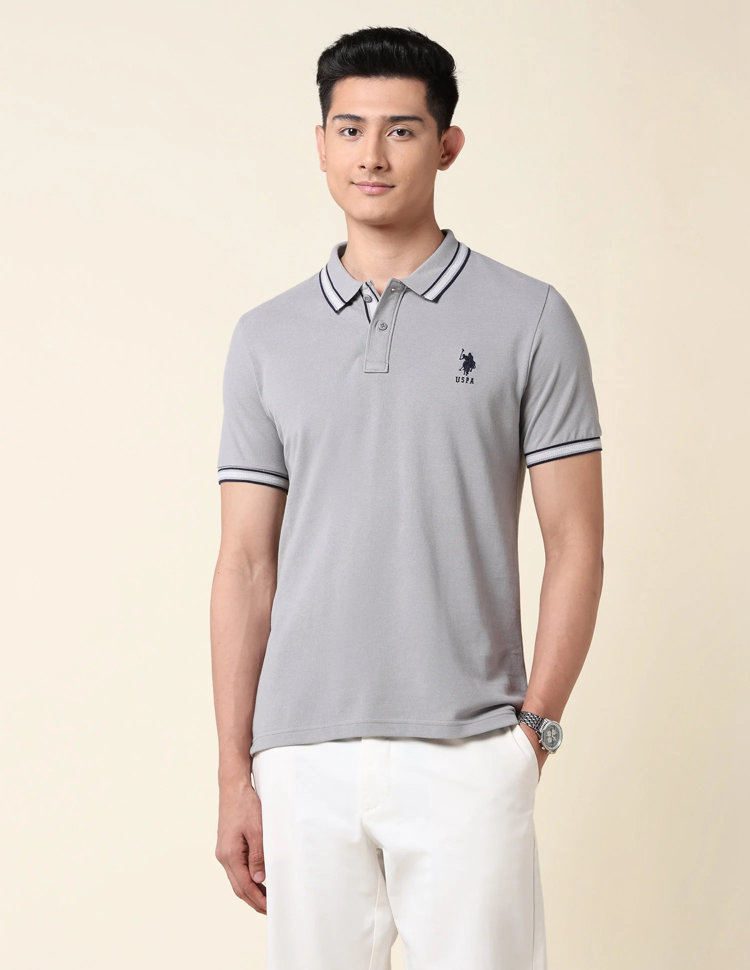 Slim Fit Pure Cotton Polo Shirt