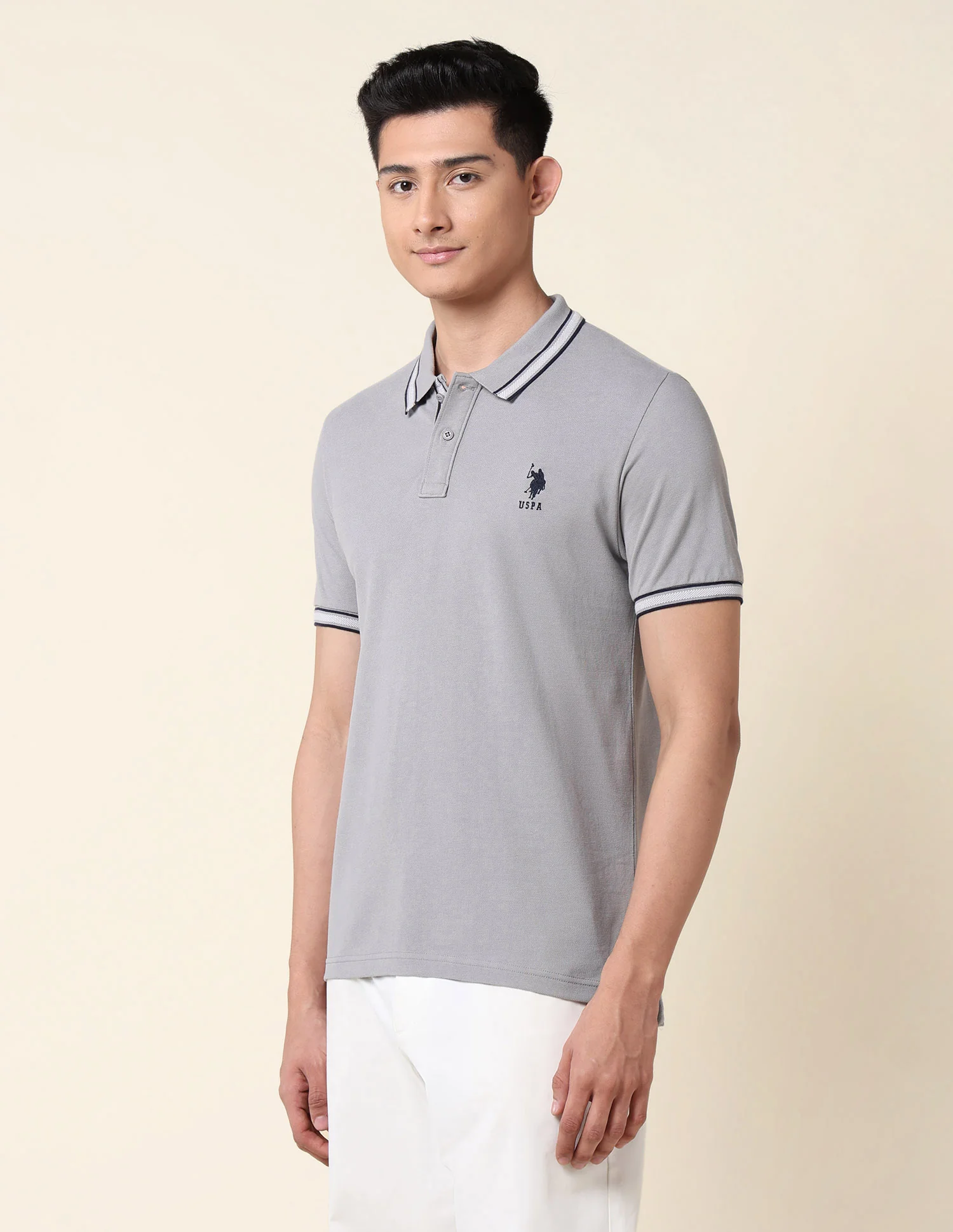 Slim Fit Pure Cotton Polo Shirt - Image 4