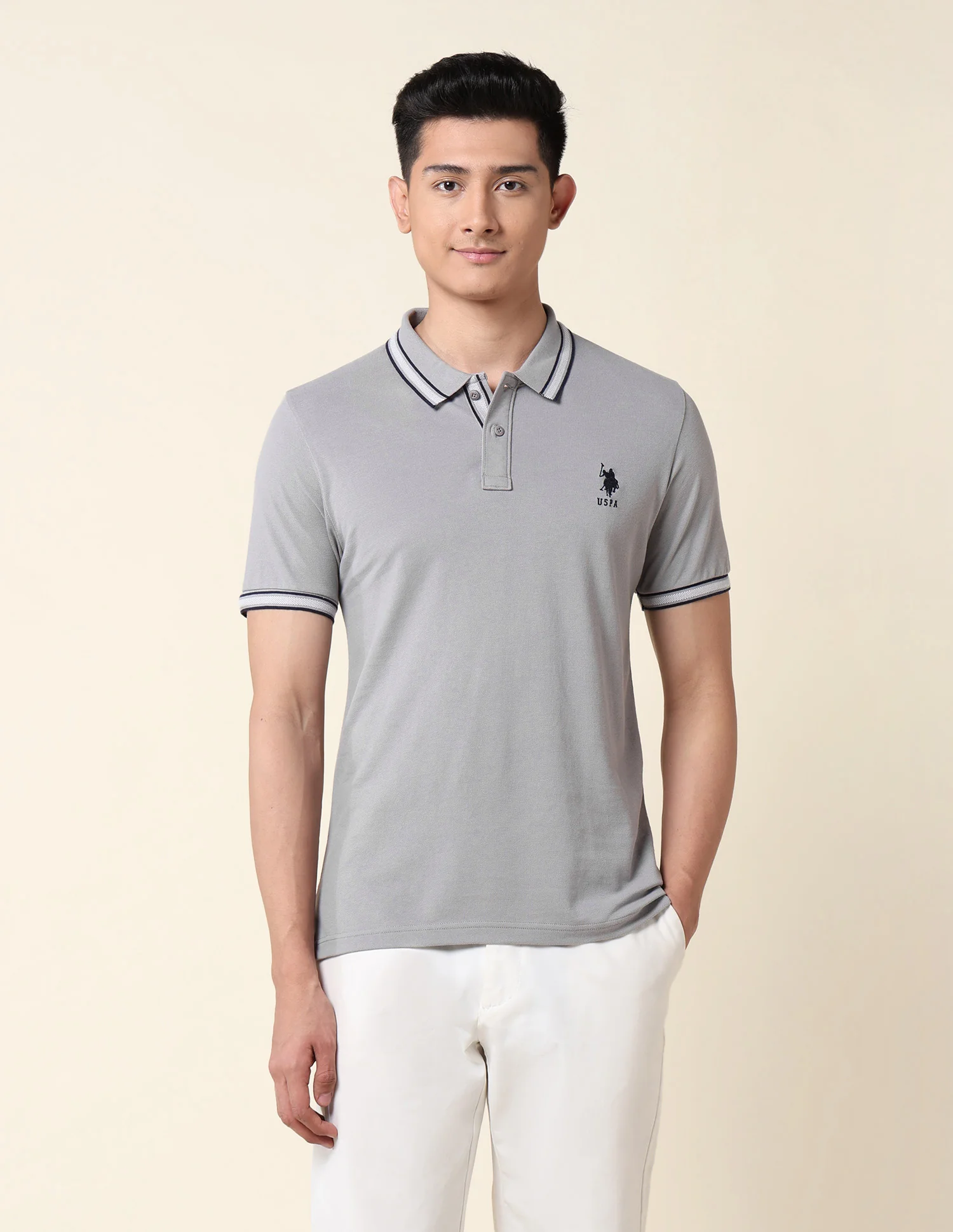 Slim Fit Pure Cotton Polo Shirt - Image 6