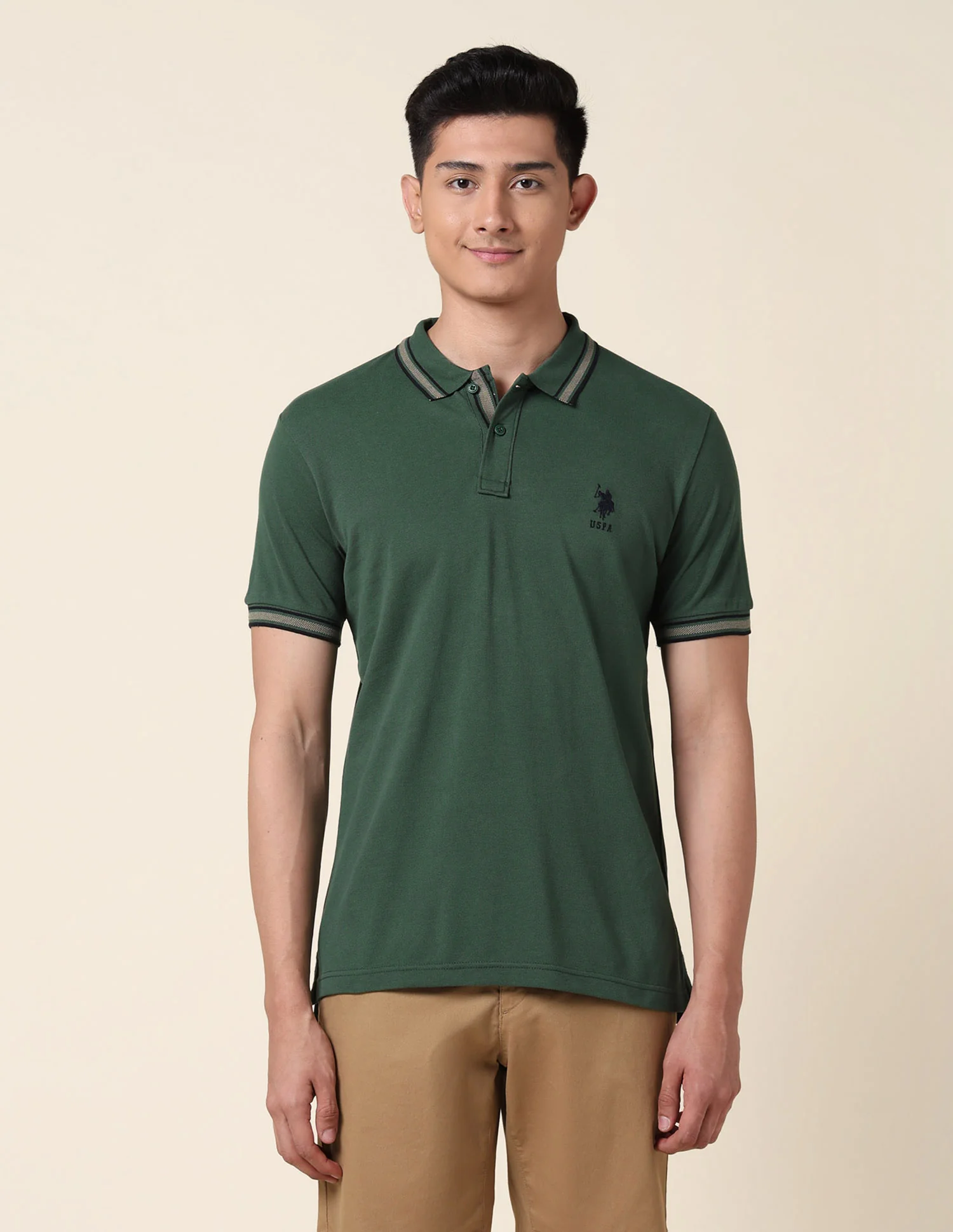 Slim Fit Pure Cotton Polo Shirt - Image 6
