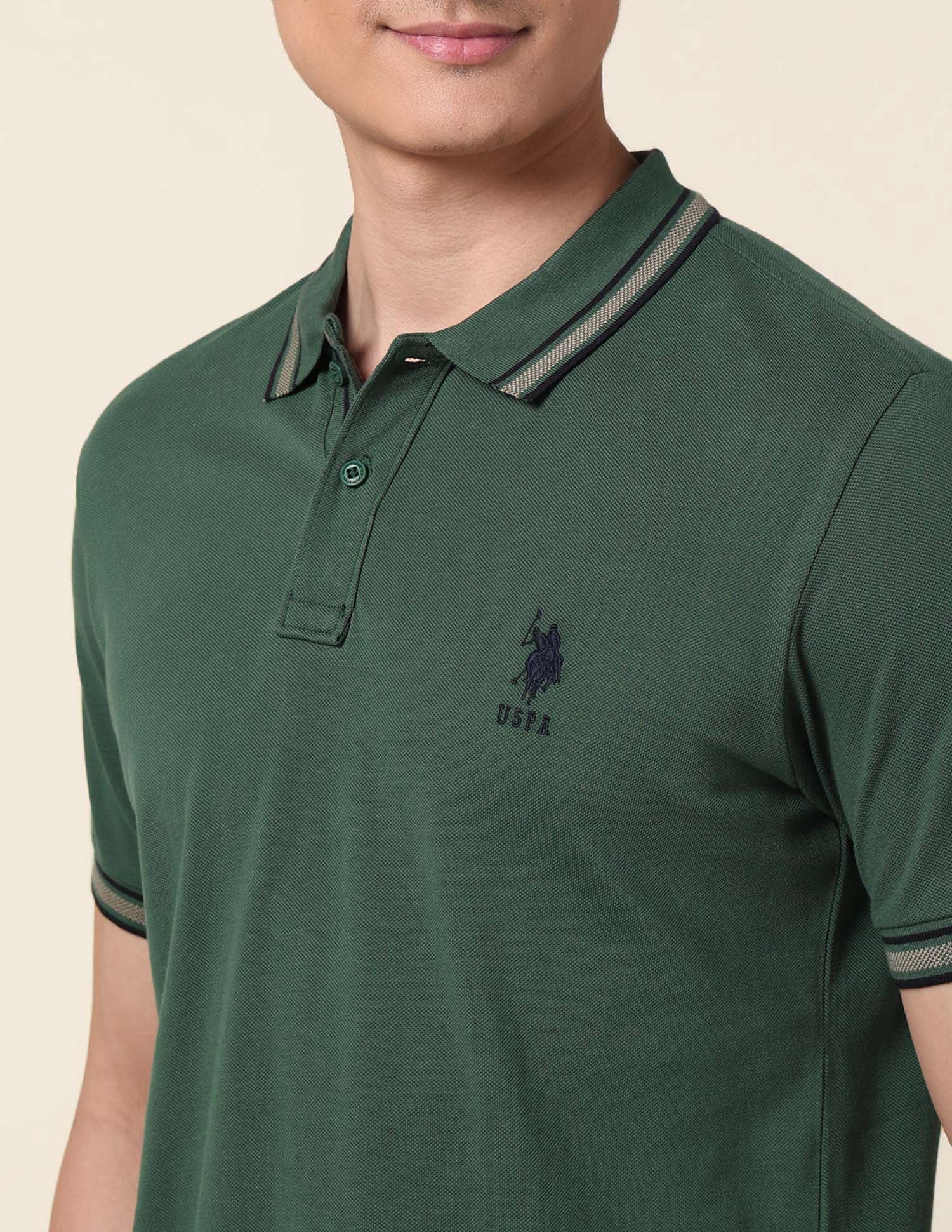 Slim Fit Pure Cotton Polo Shirt - Image 7