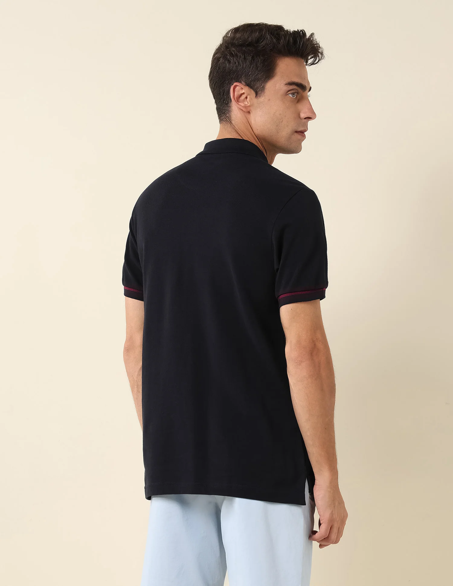 Slim Fit Pure Cotton Polo Shirt - Image 5