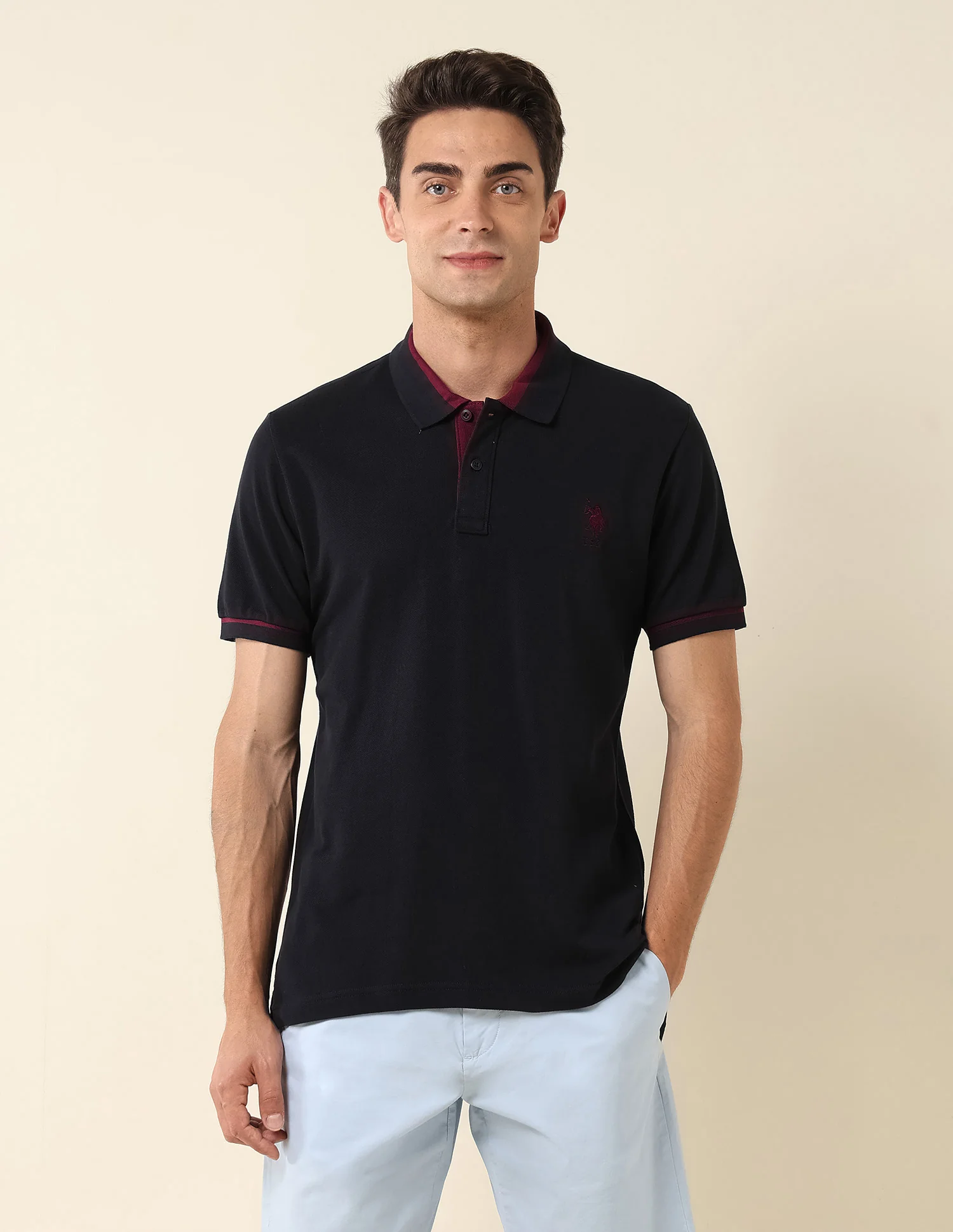 Slim Fit Pure Cotton Polo Shirt - Image 6