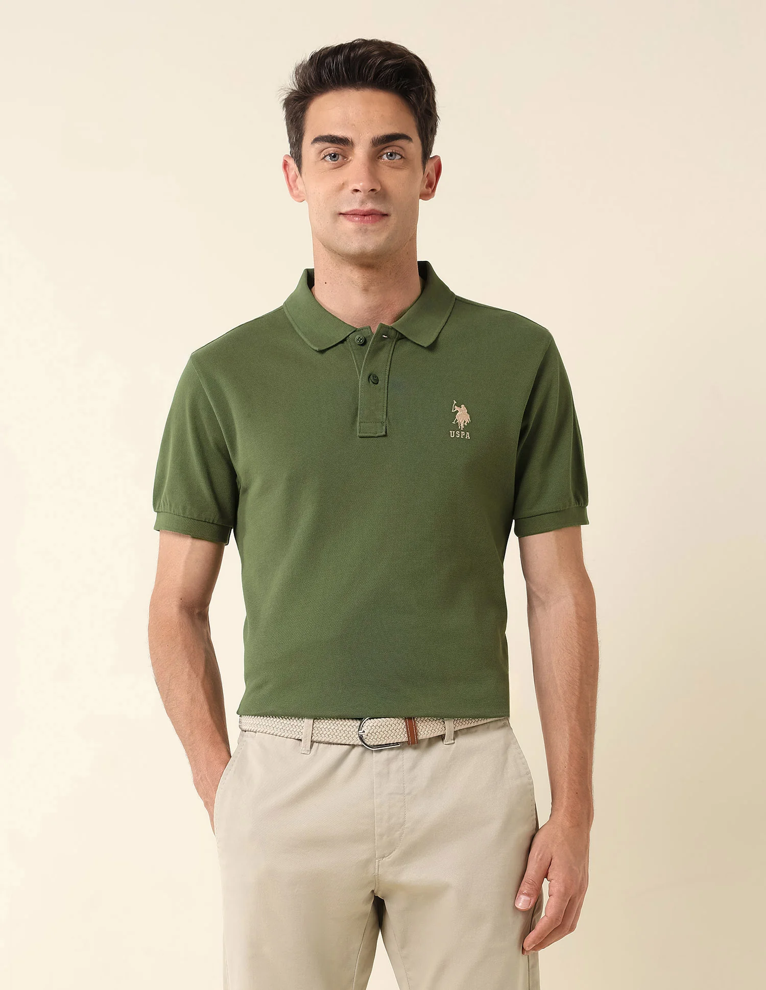 Slim Fit Pure Cotton Polo Shirt