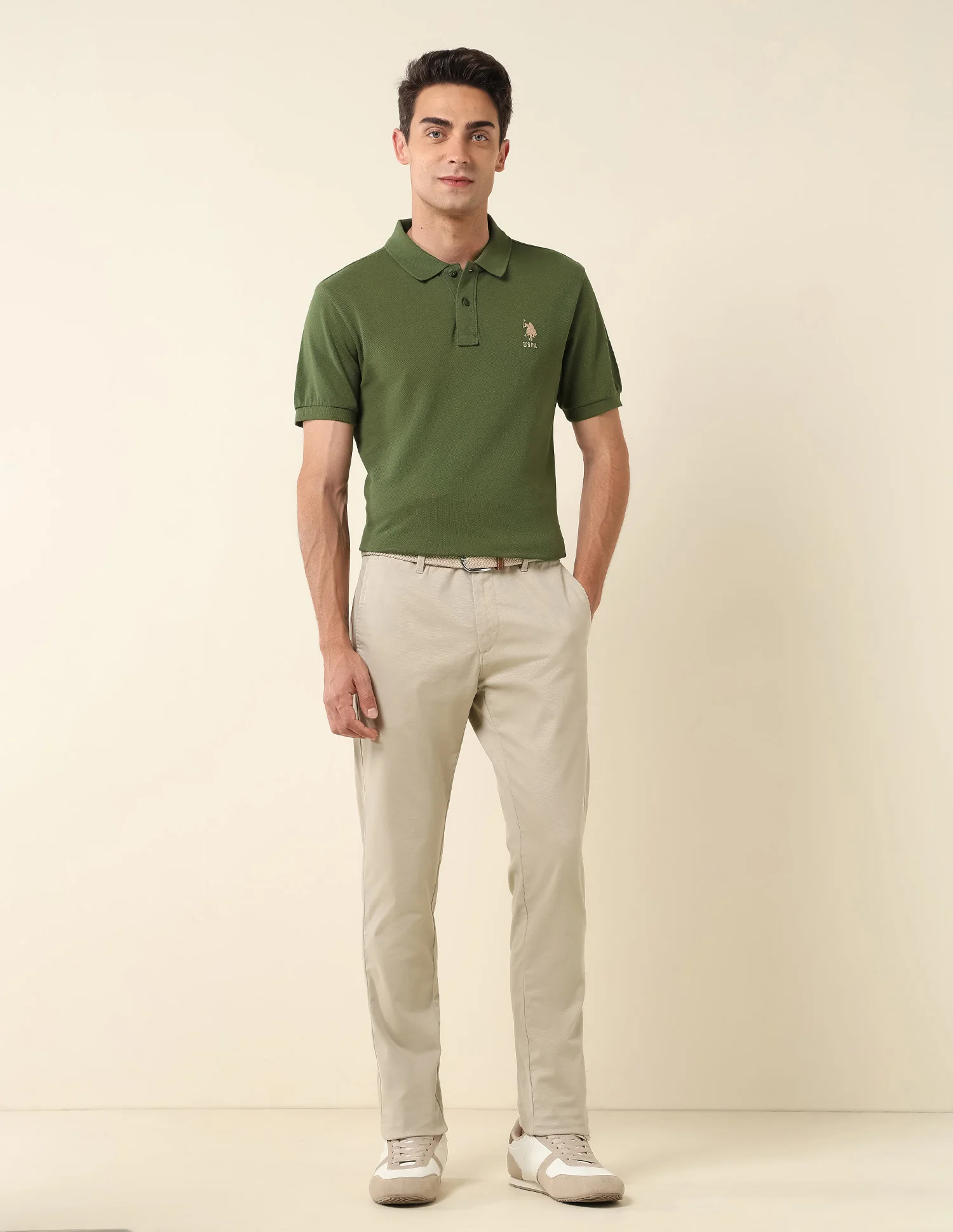 Slim Fit Pure Cotton Polo Shirt - Image 3