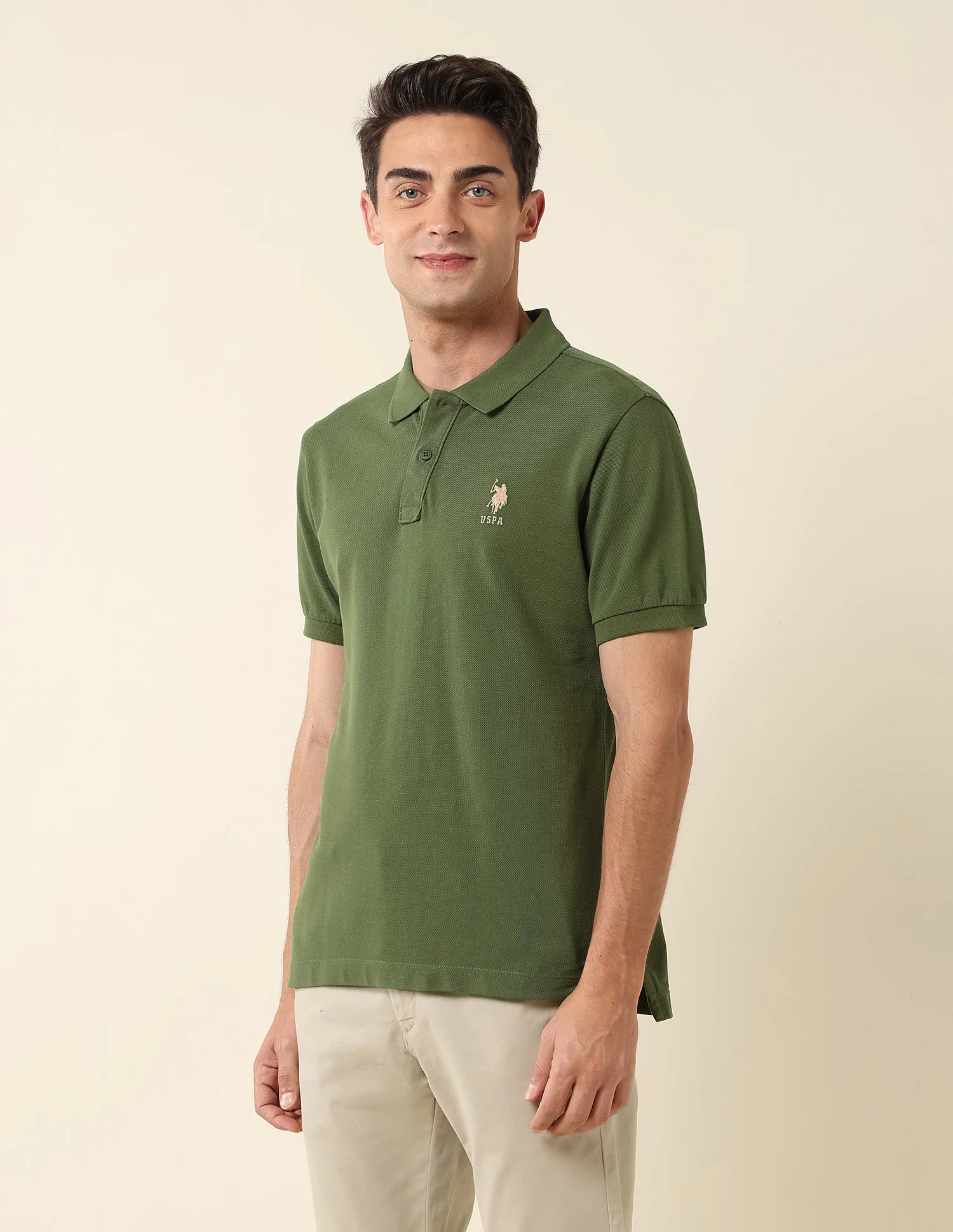 Slim Fit Pure Cotton Polo Shirt - Image 4