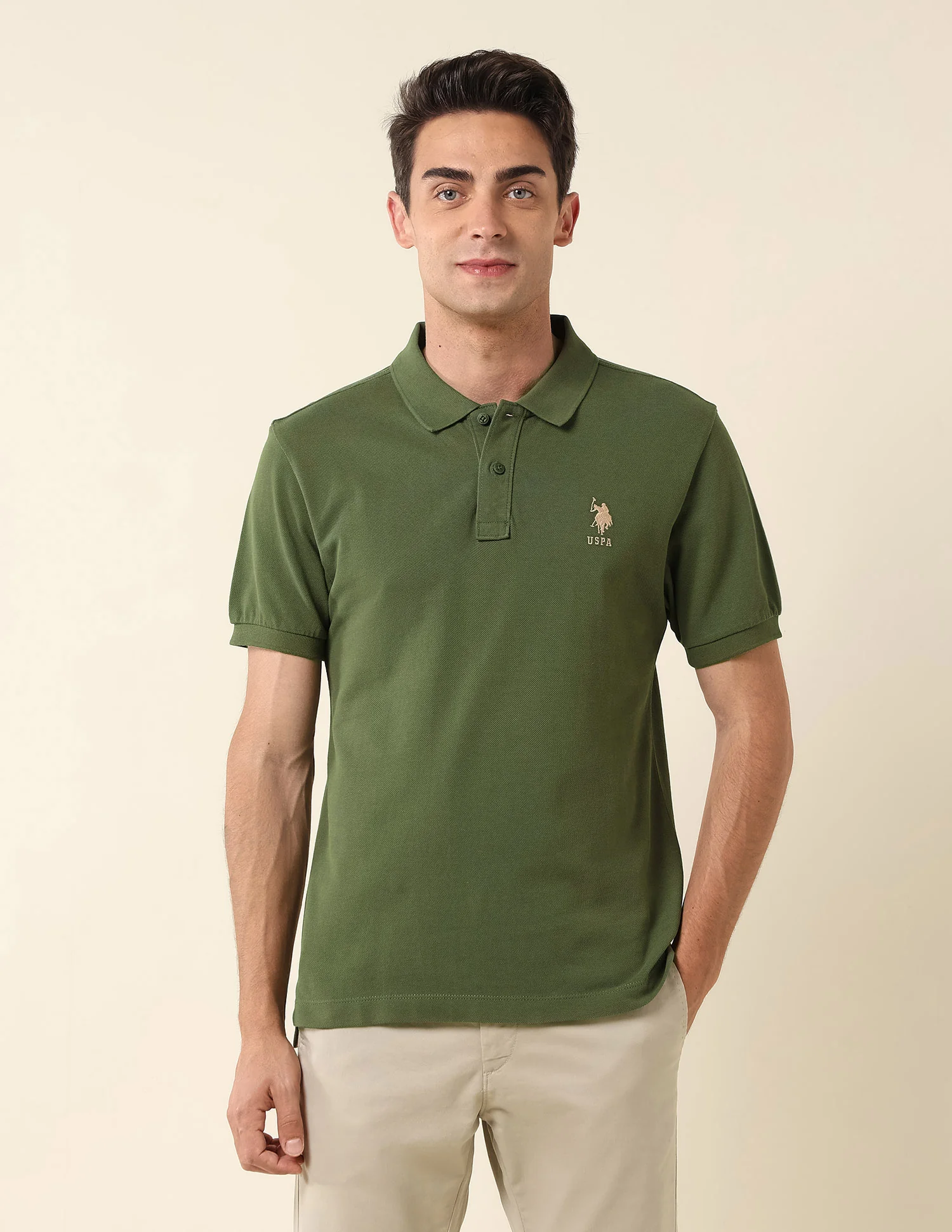 Slim Fit Pure Cotton Polo Shirt - Image 6