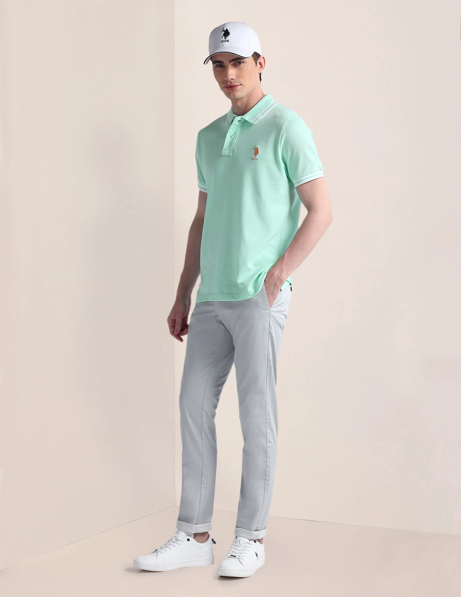 Slim Fit Pure Cotton Polo Shirt - Image 3
