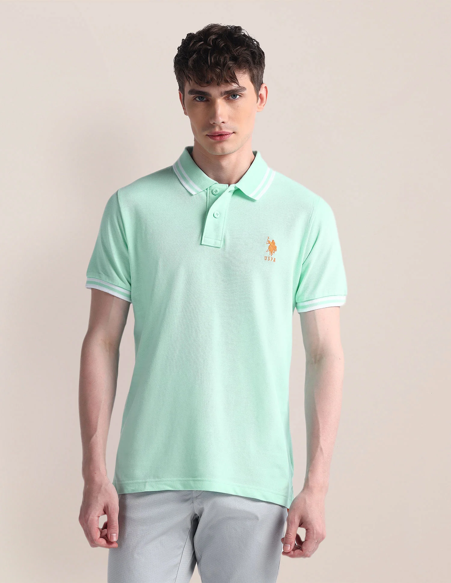 Slim Fit Pure Cotton Polo Shirt - Image 6
