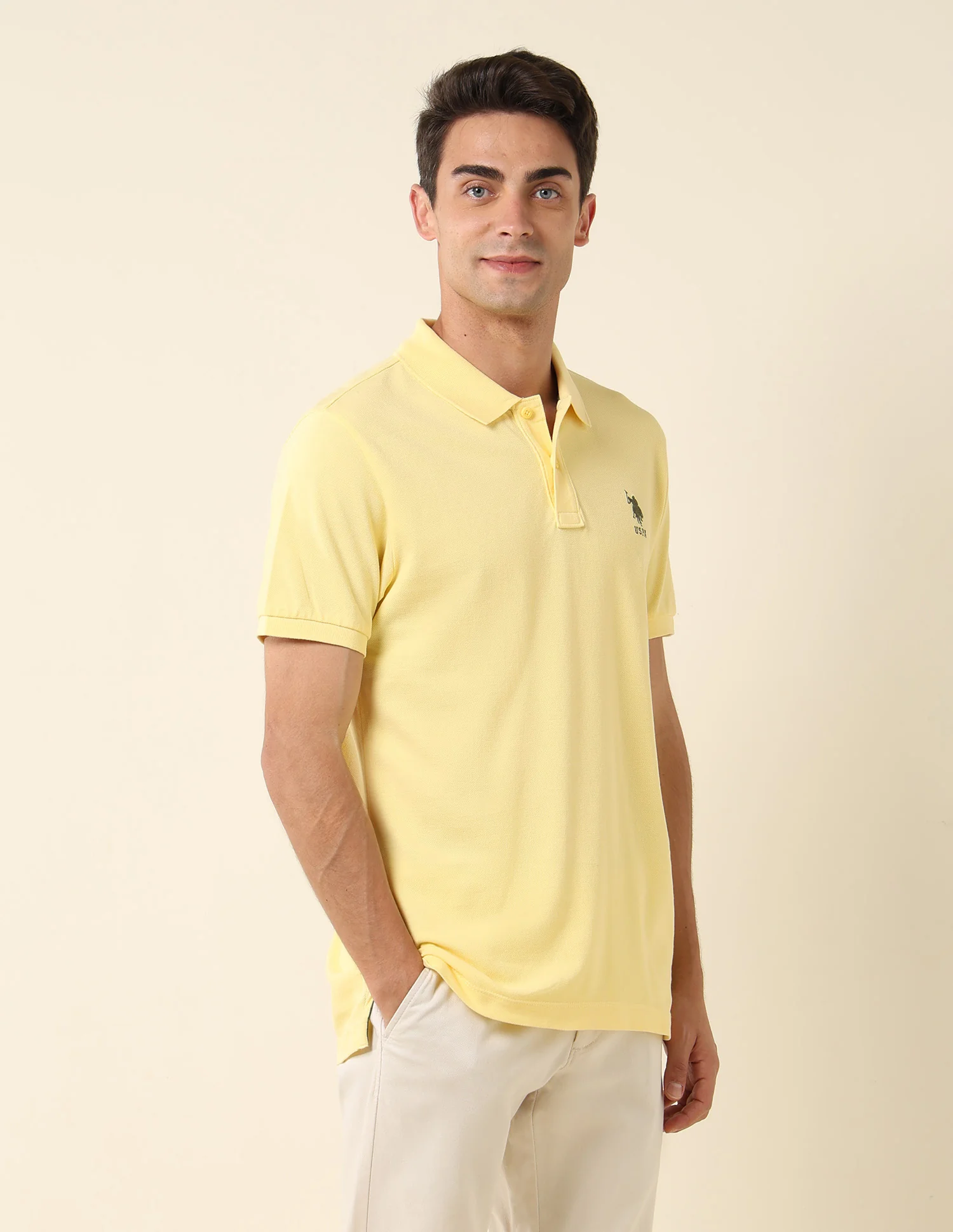 Slim Fit Pure Cotton Polo Shirt - Image 4