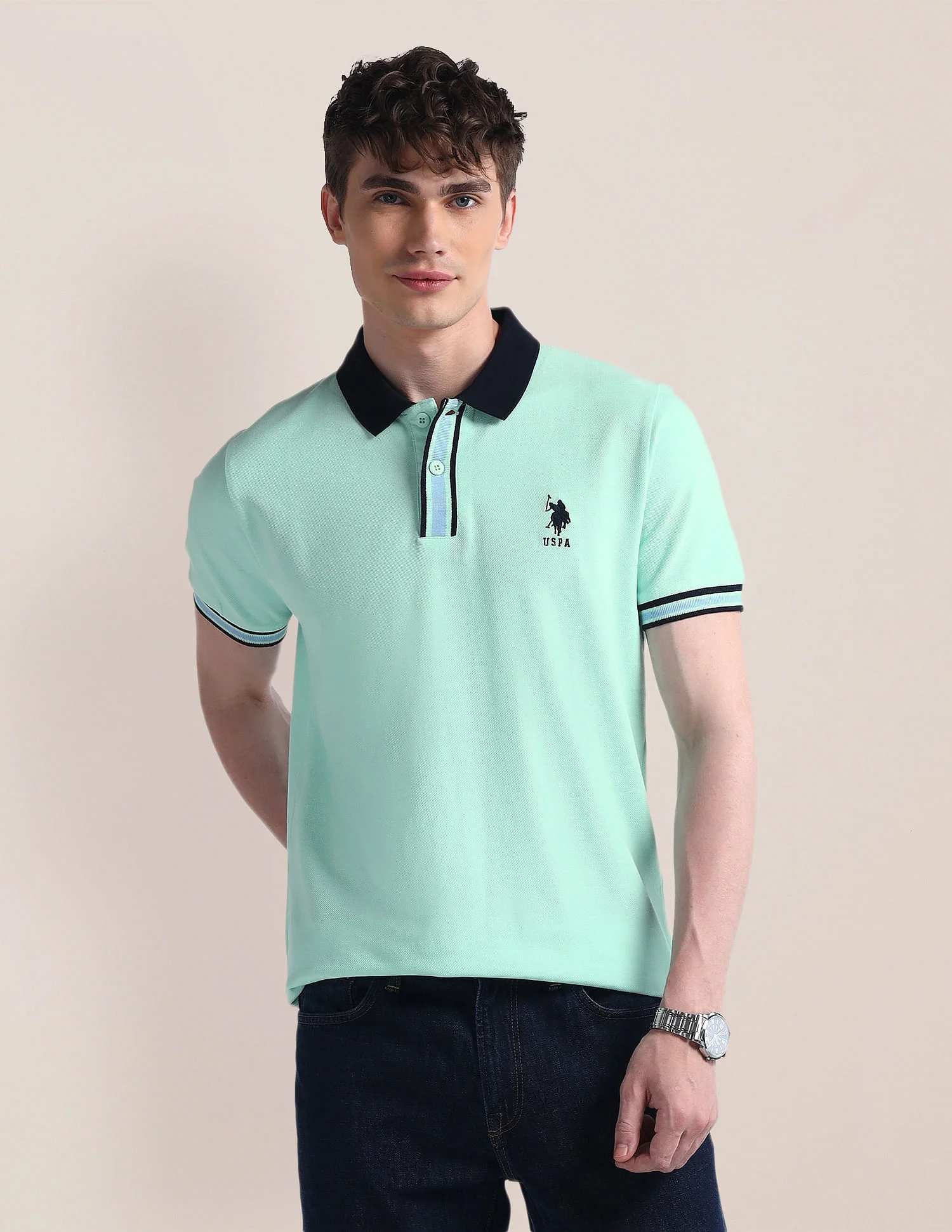 Slim Fit Pure Cotton Polo Shirt