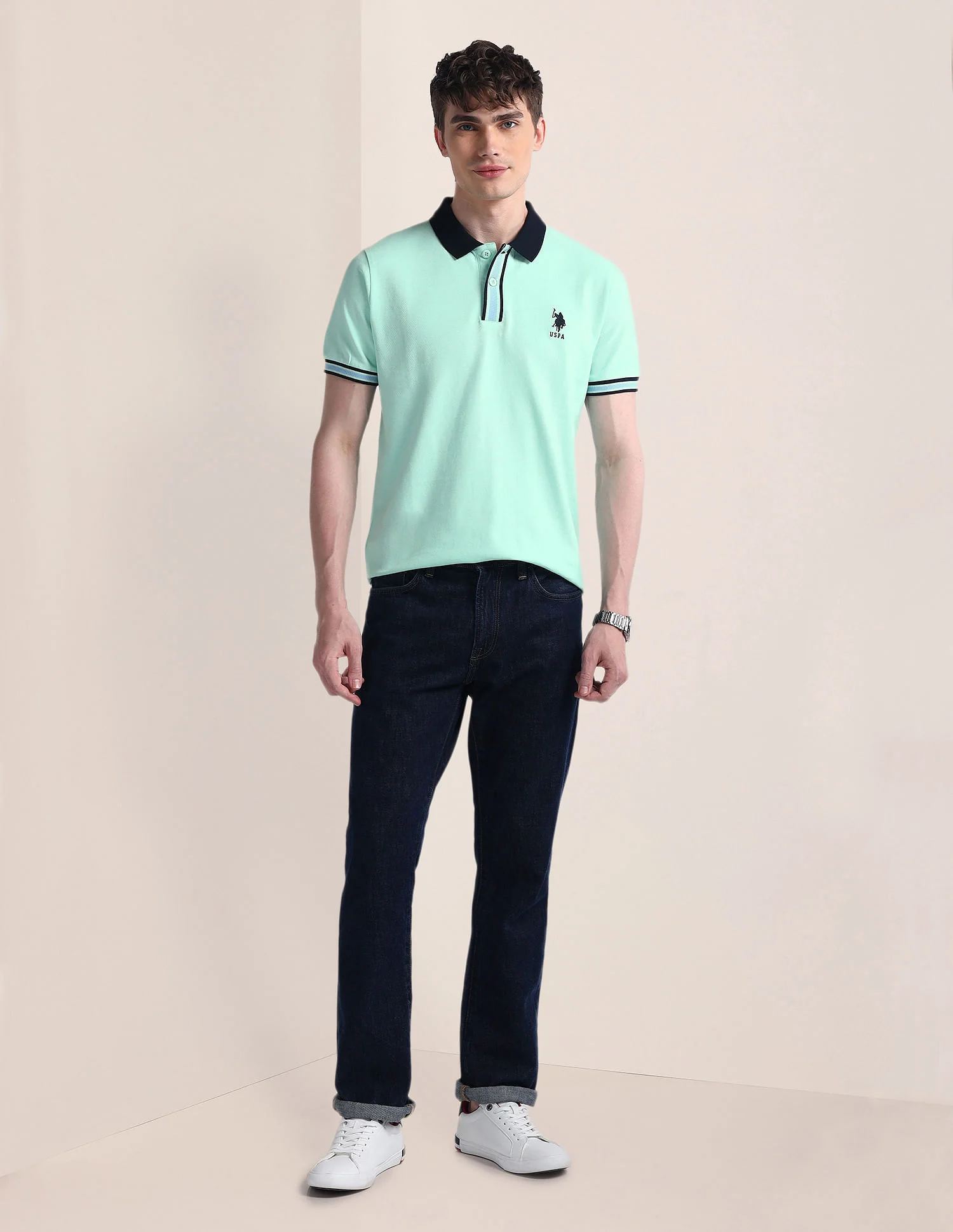Slim Fit Pure Cotton Polo Shirt - Image 3
