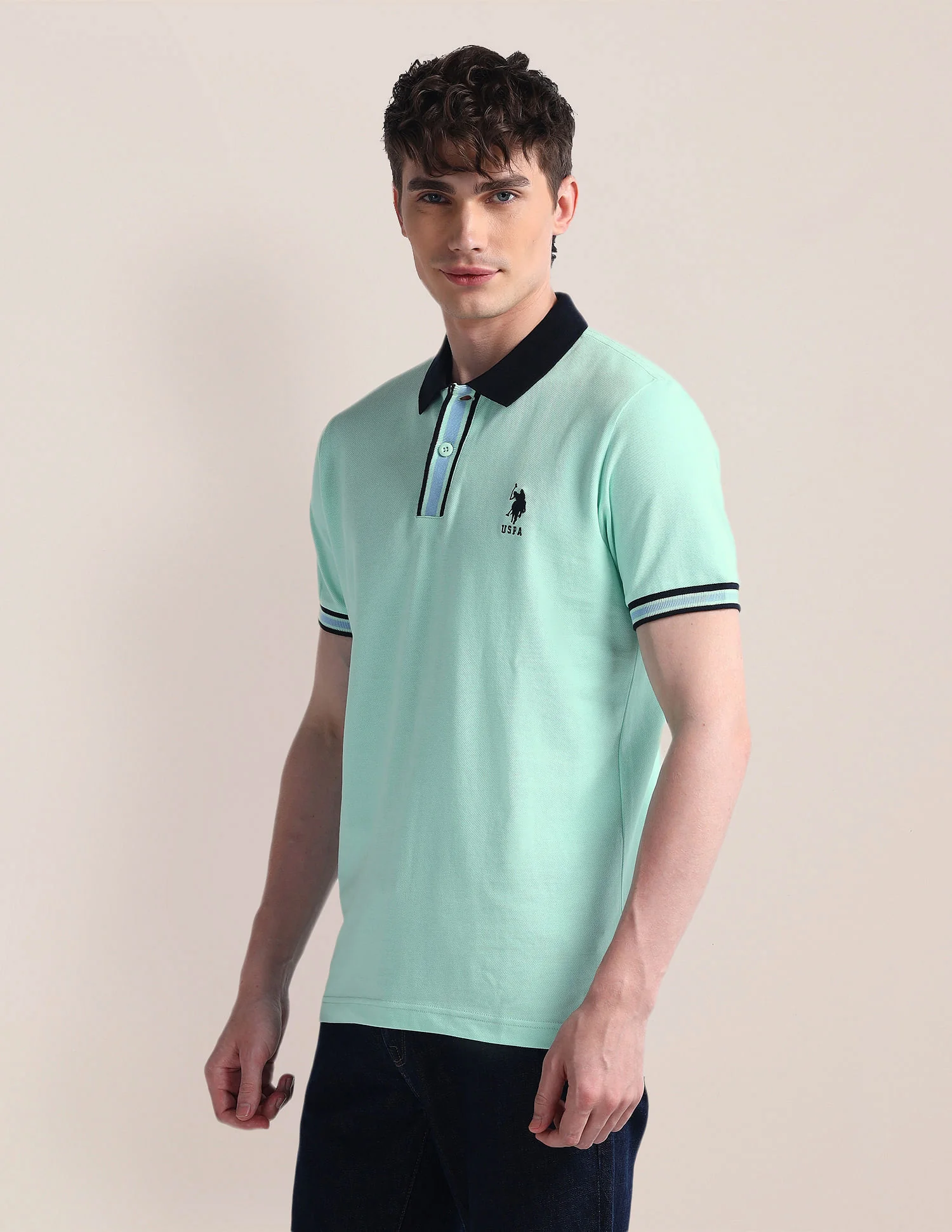 Slim Fit Pure Cotton Polo Shirt - Image 4