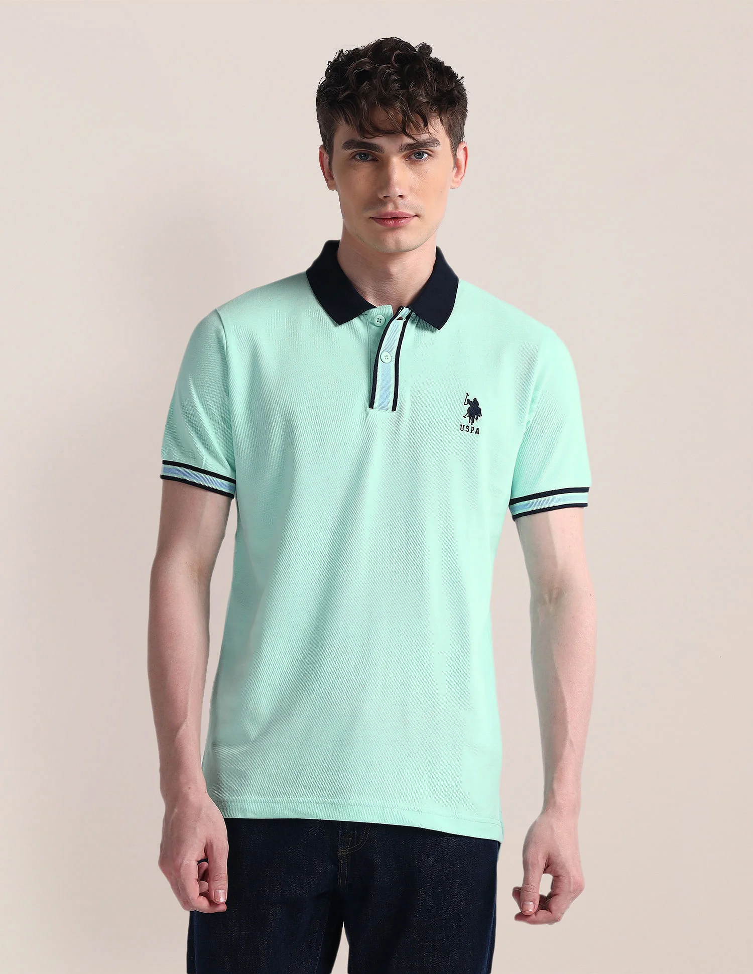 Slim Fit Pure Cotton Polo Shirt - Image 6