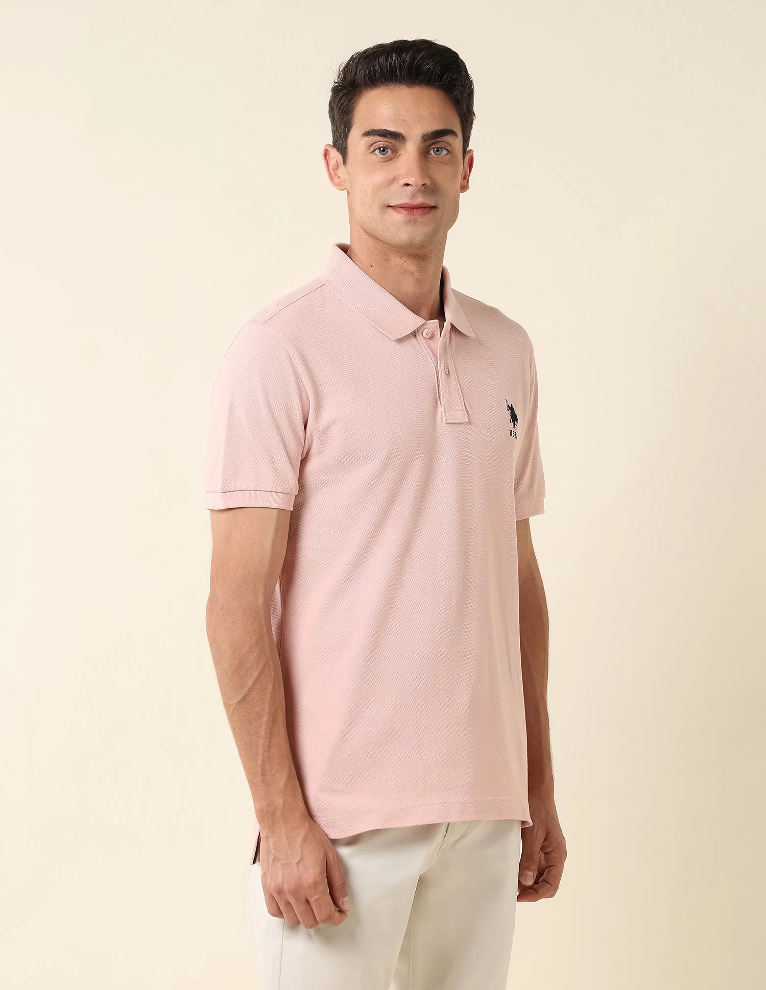 Slim Fit Pure Cotton Polo Shirt - Image 4