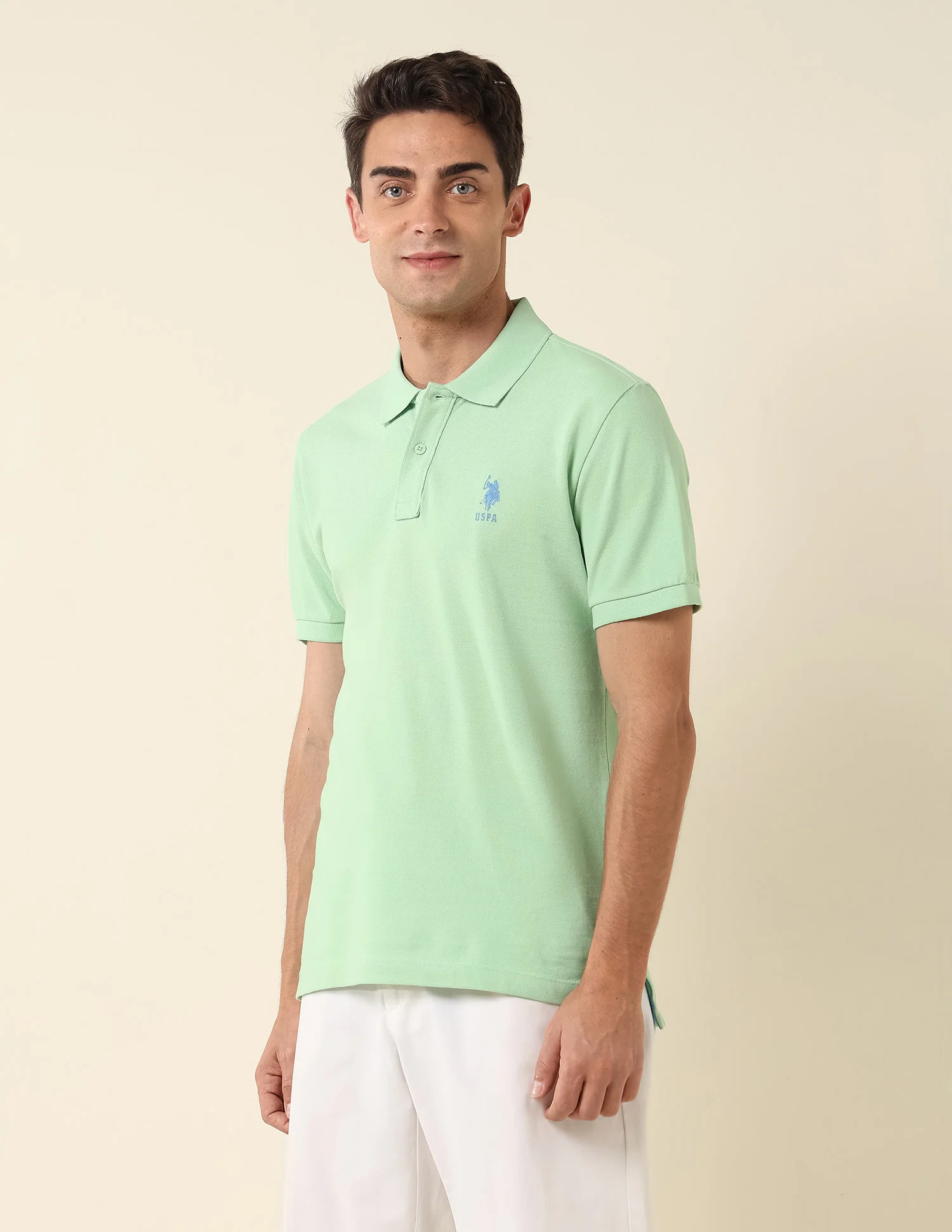Slim Fit Pure Cotton Polo Shirt - Image 4