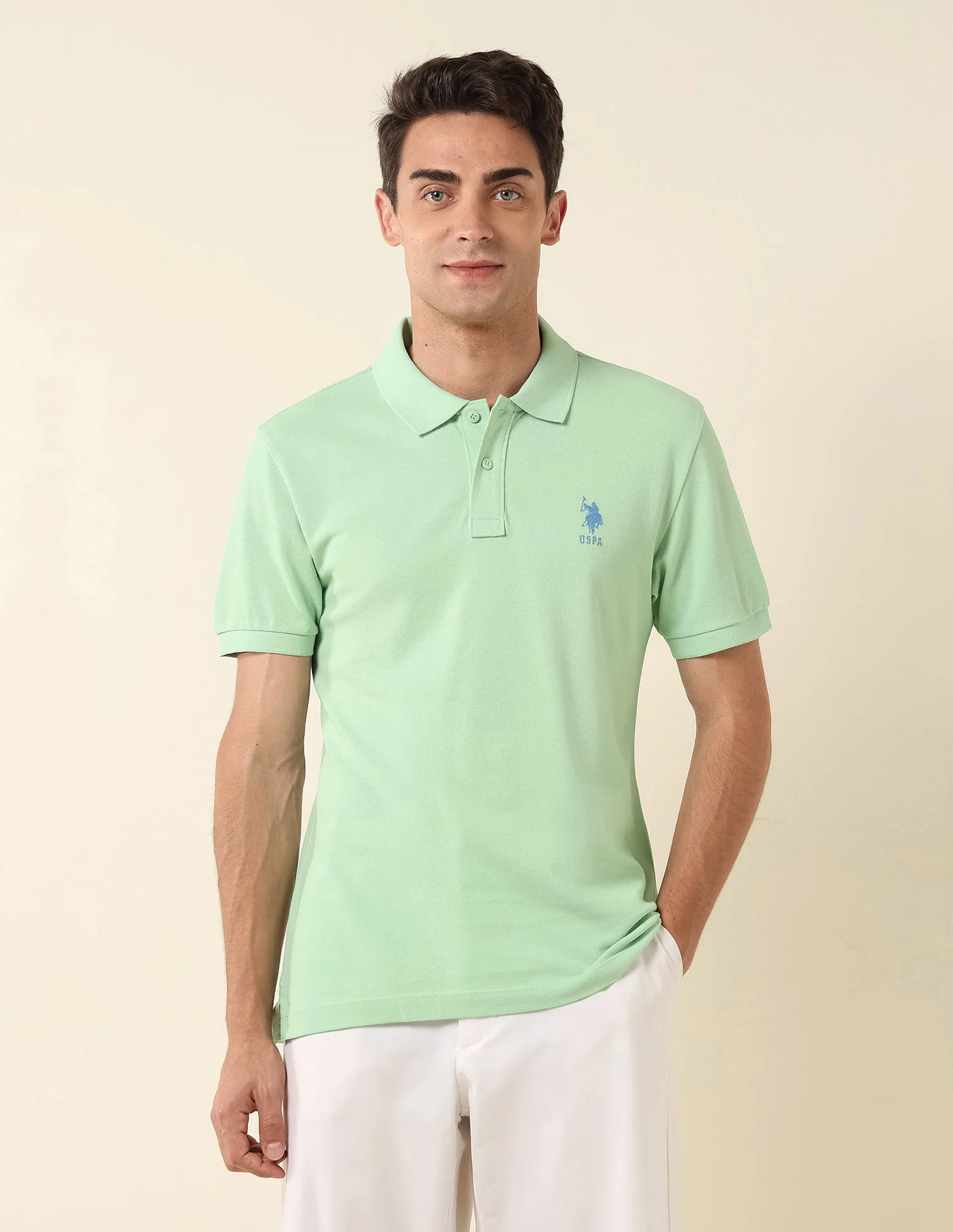 Slim Fit Pure Cotton Polo Shirt - Image 6