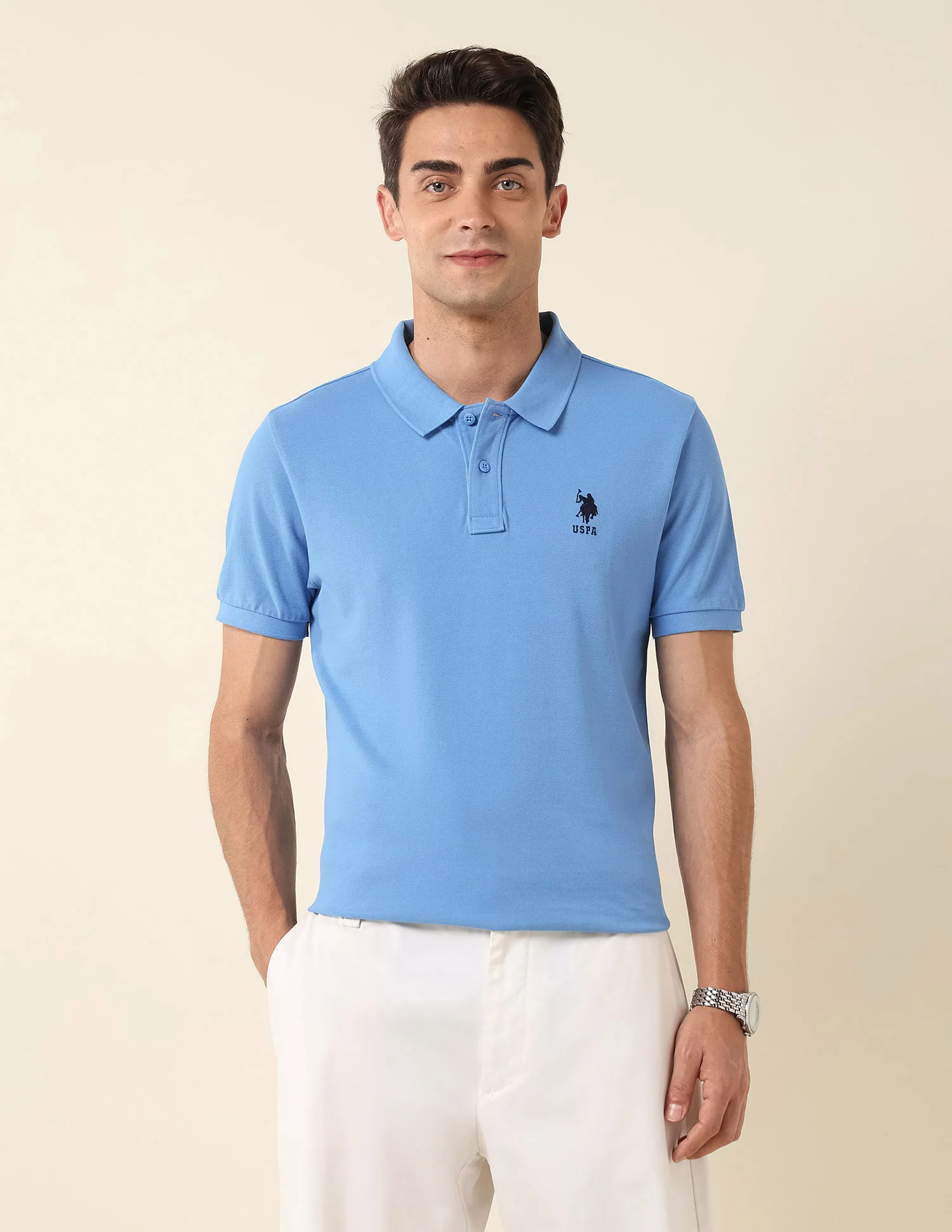 Slim Fit Pure Cotton Polo Shirt
