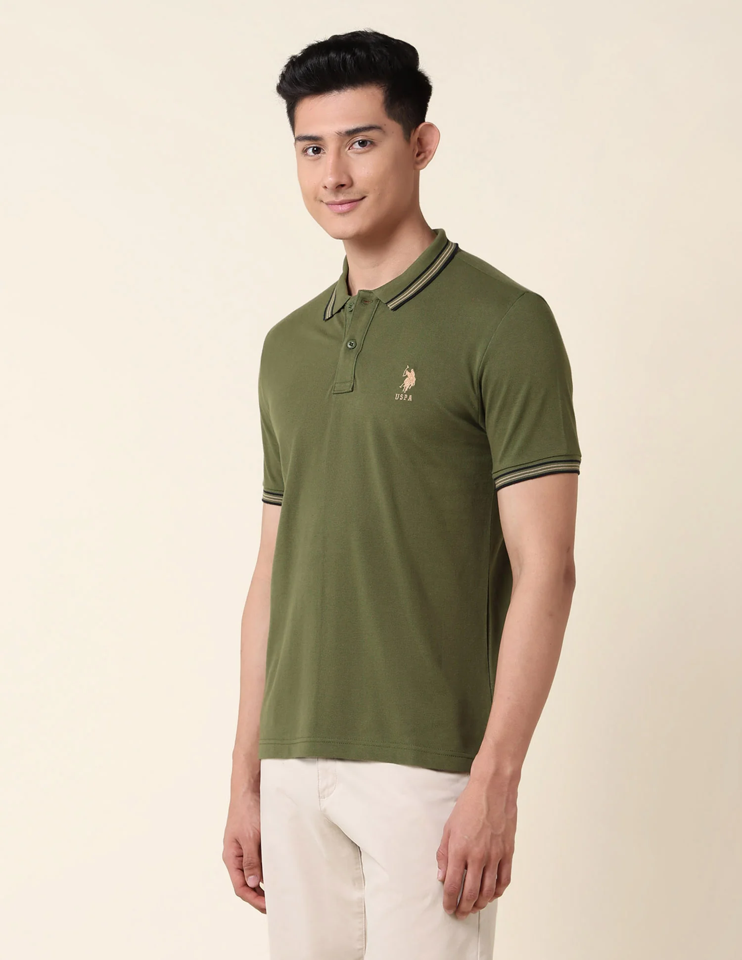 Slim Fit Pure Cotton Polo Shirt - Image 4