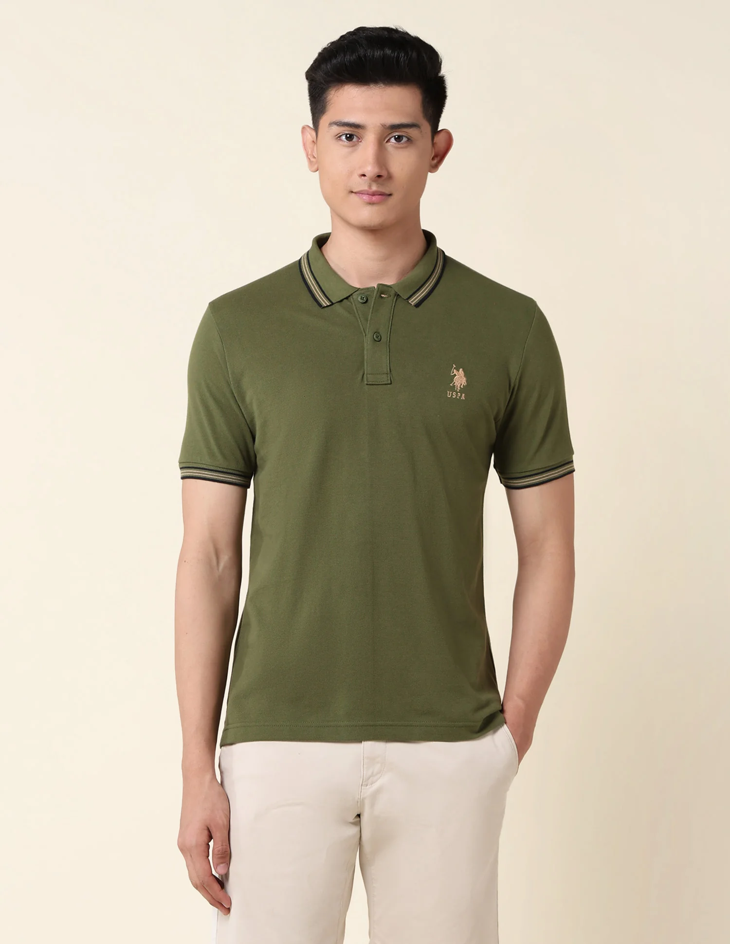 Slim Fit Pure Cotton Polo Shirt - Image 6