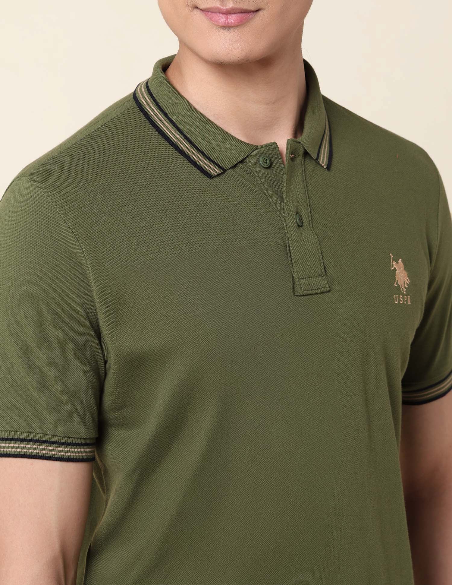 Slim Fit Pure Cotton Polo Shirt - Image 7
