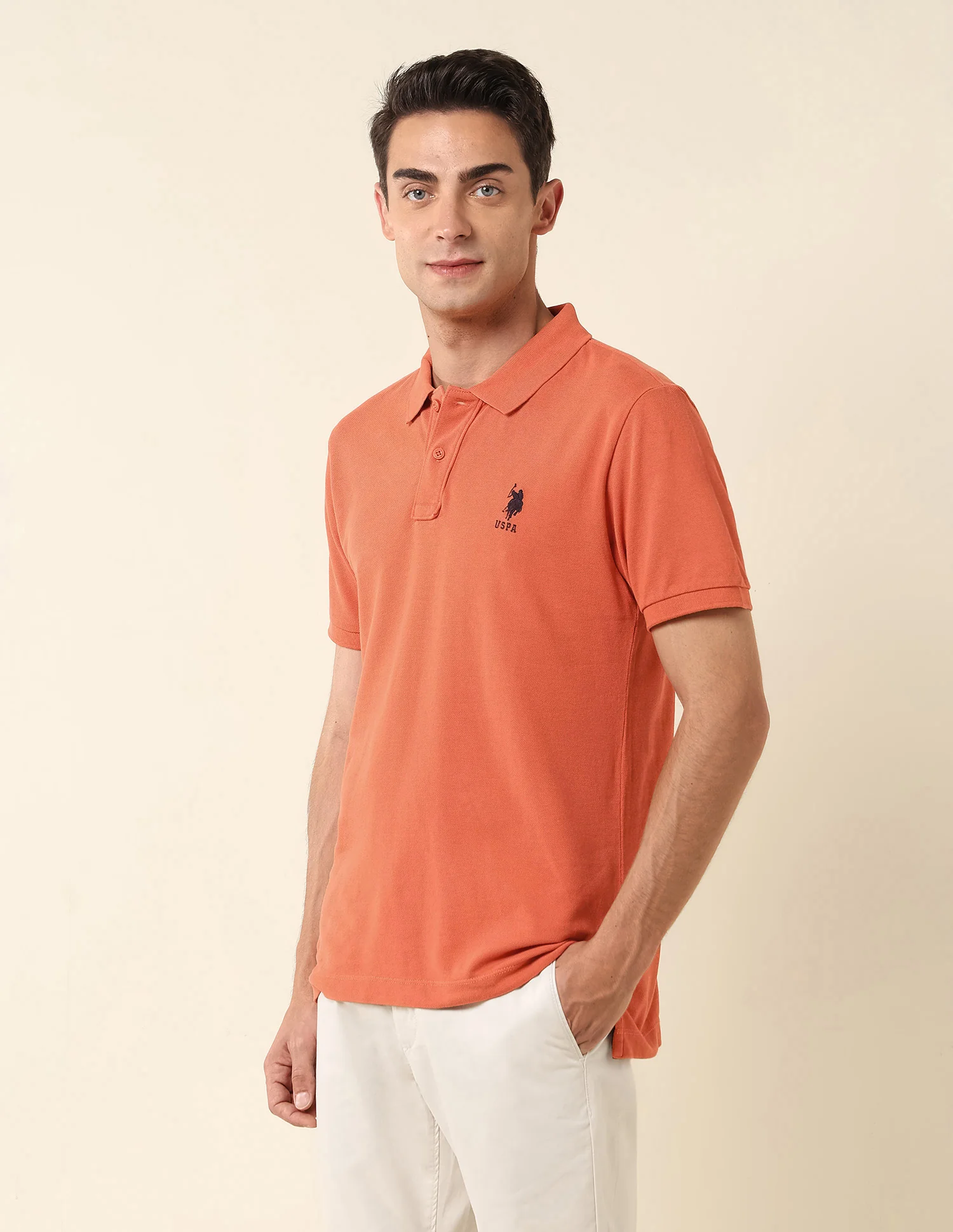 Slim Fit Pure Cotton Polo Shirt - Image 4