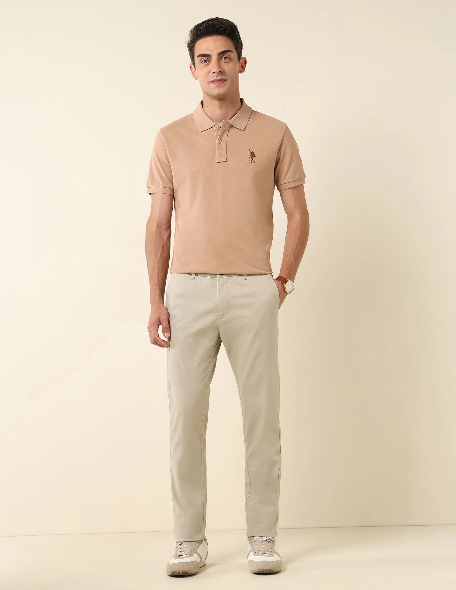 Slim Fit Pure Cotton Polo Shirt - Image 3