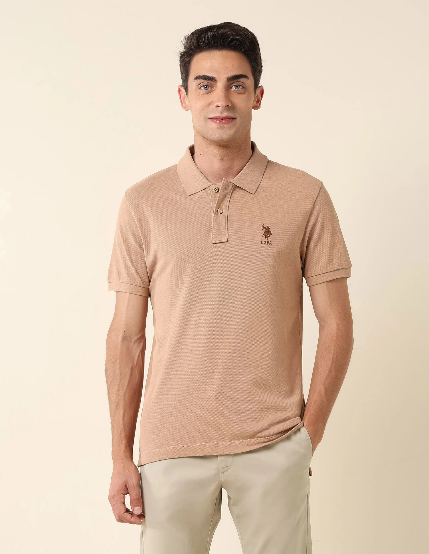 Slim Fit Pure Cotton Polo Shirt - Image 6