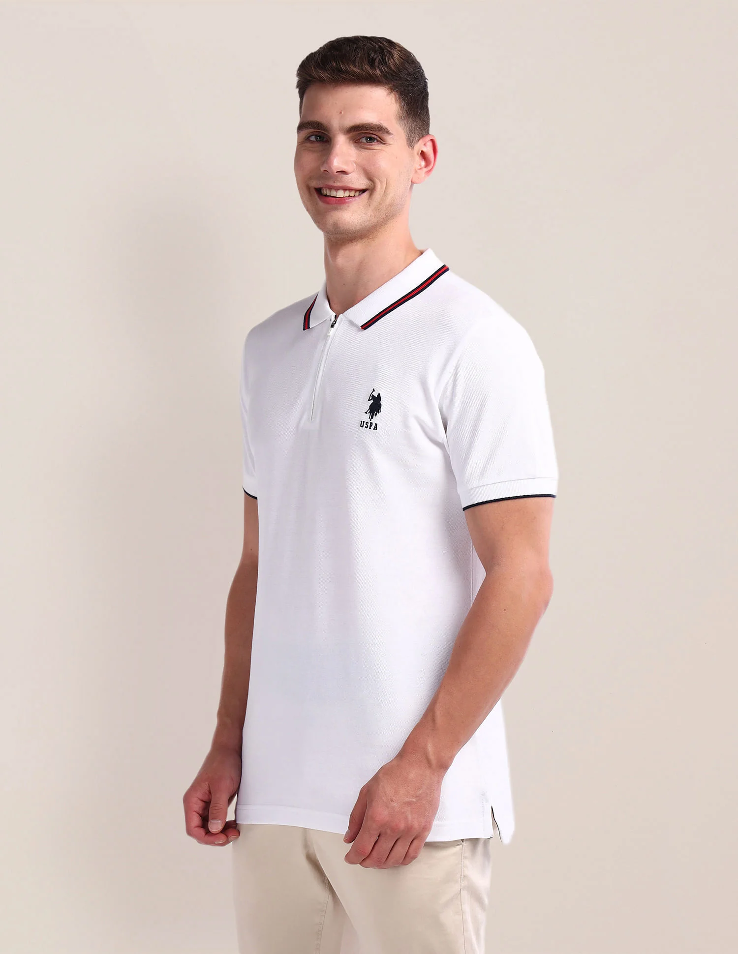 Slim Fit Pure Cotton Polo Shirt - Image 4