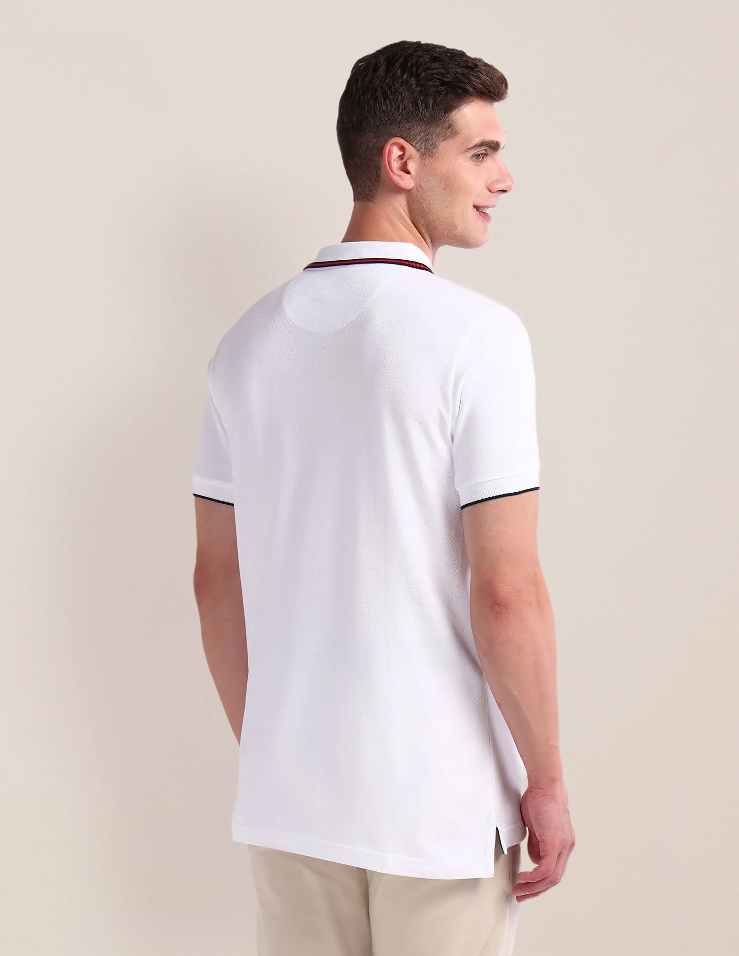 Slim Fit Pure Cotton Polo Shirt - Image 5