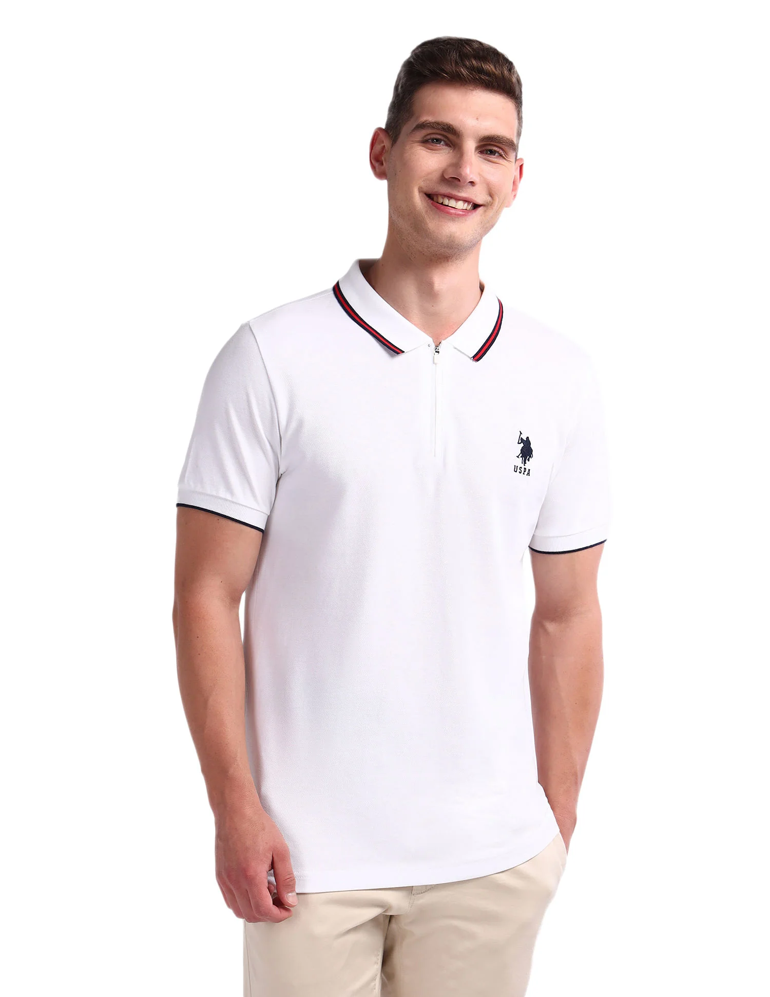 Slim Fit Pure Cotton Polo Shirt - Image 6