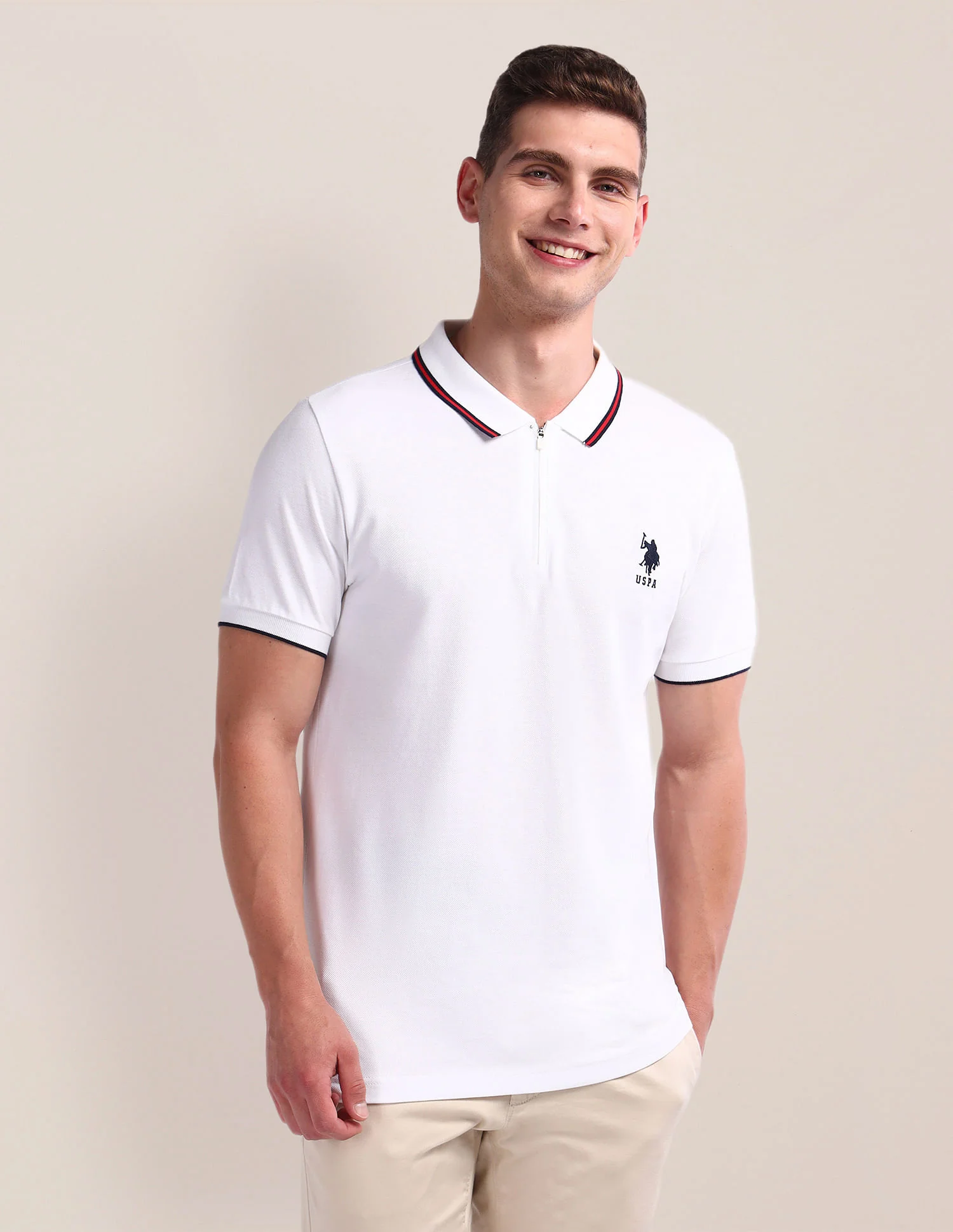Slim Fit Pure Cotton Polo Shirt - Image 7