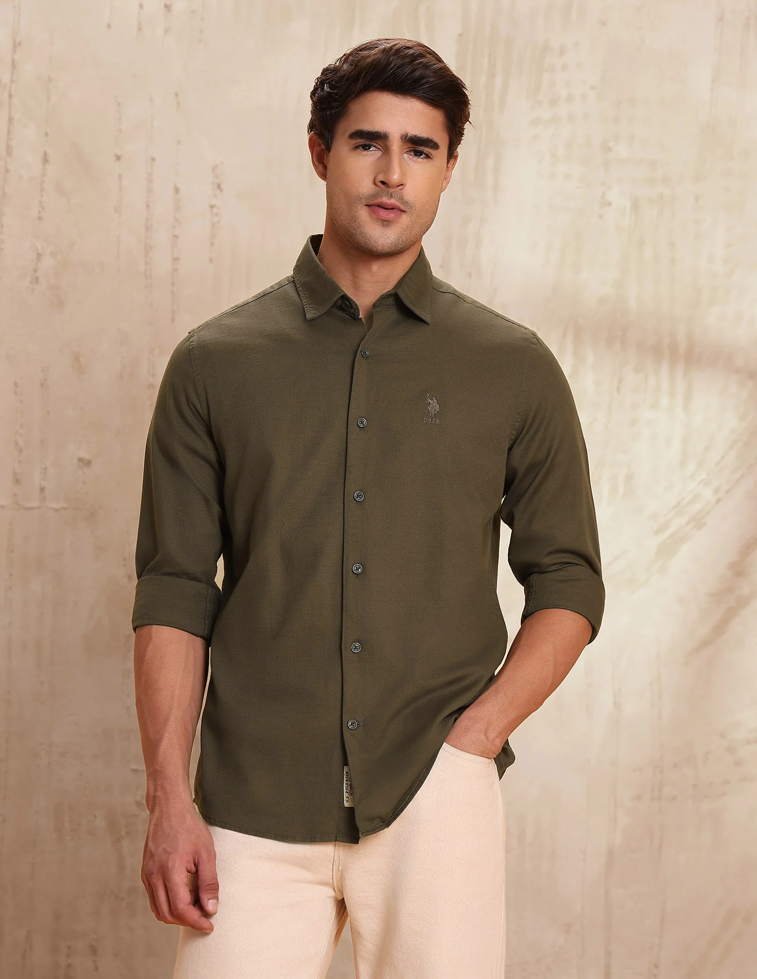 Slim Fit Pure Cotton Shirt - Image 6
