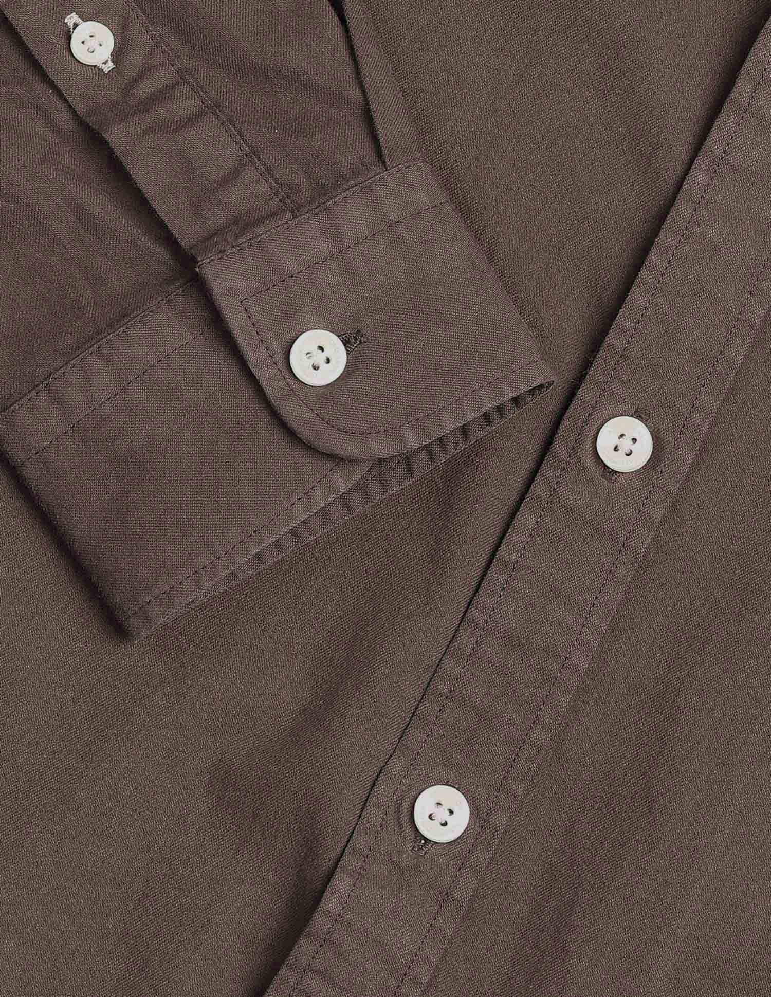Slim Fit Pure Cotton Twill Shirt - Image 8