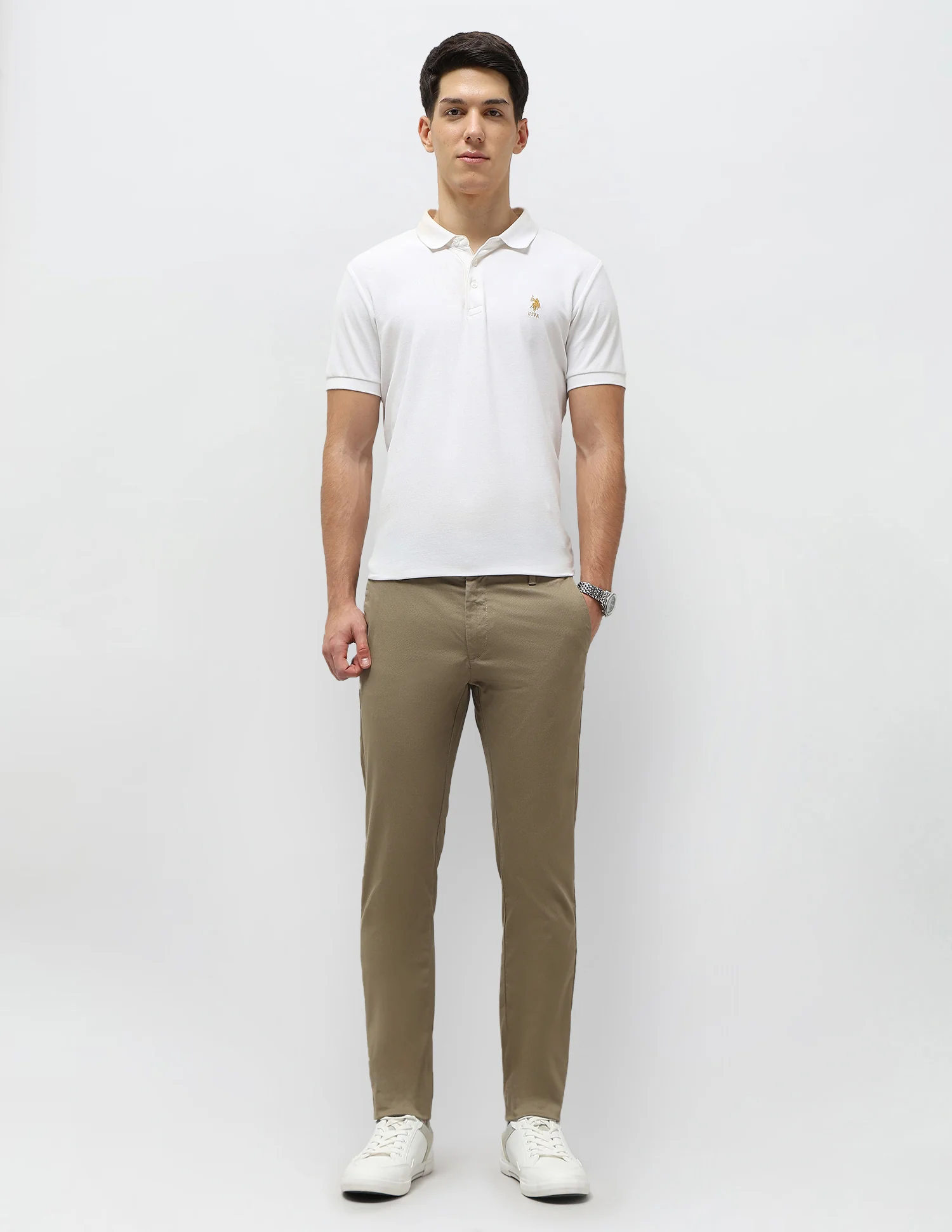 Slim Fit Satin Trousers - Image 3