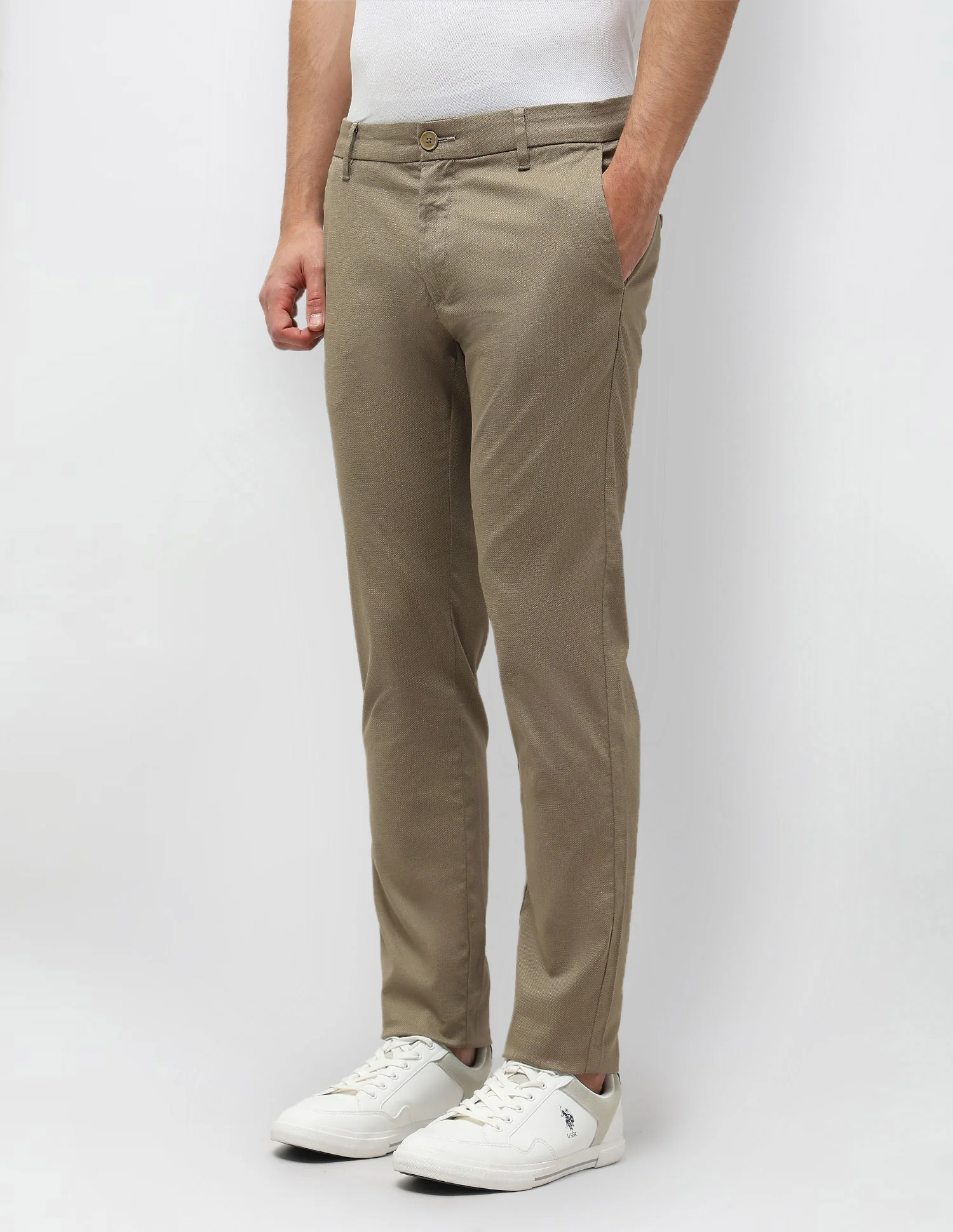 Slim Fit Satin Trousers - Image 4