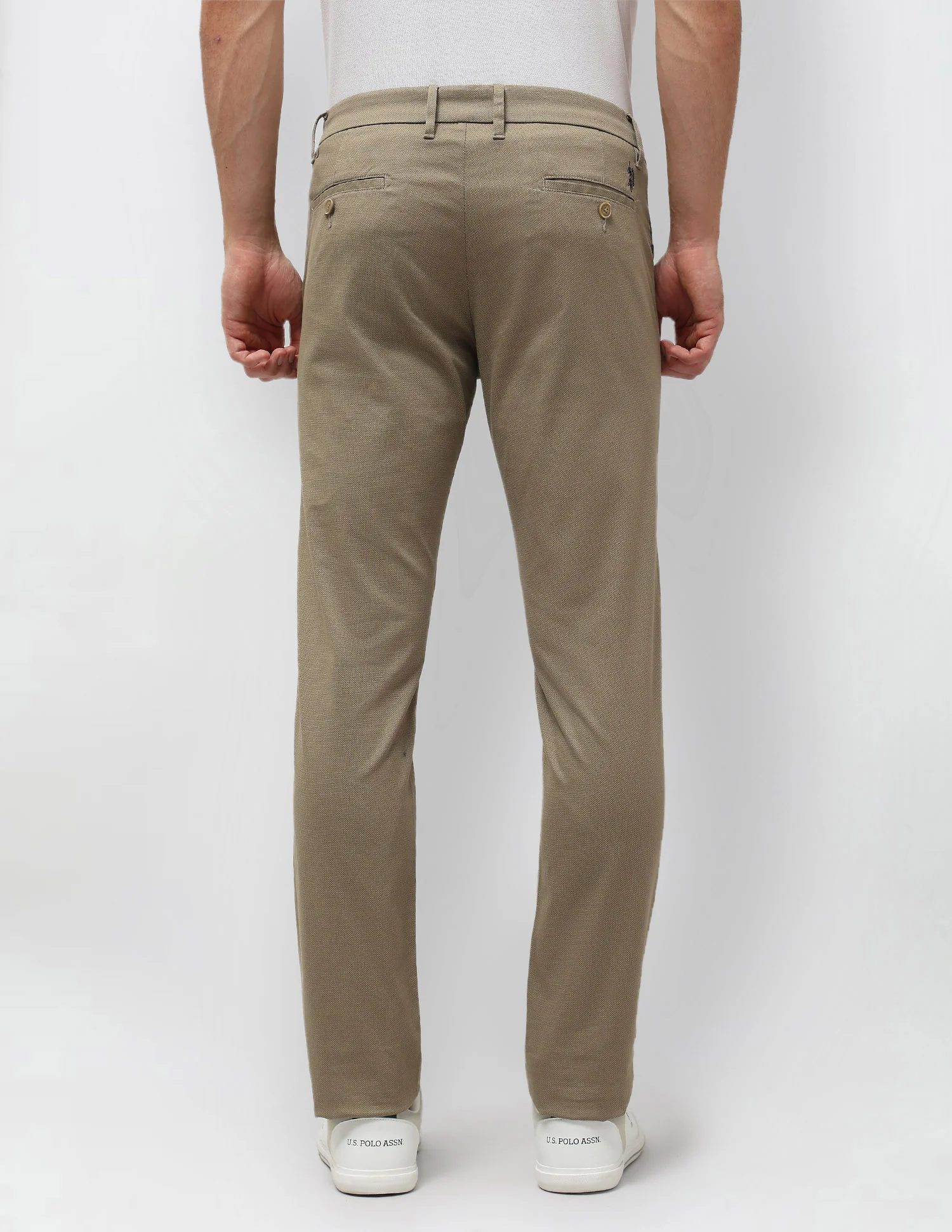 Slim Fit Satin Trousers - Image 5