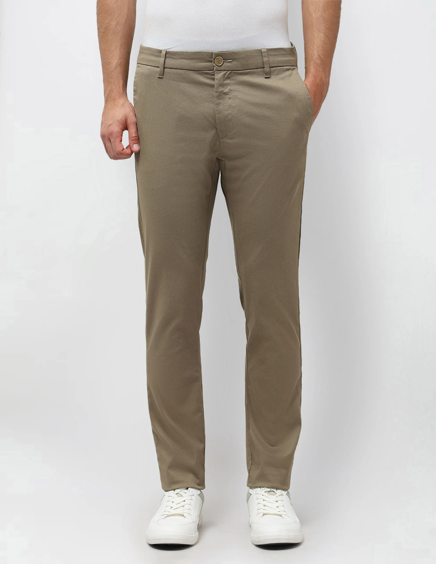 Slim Fit Satin Trousers - Image 6