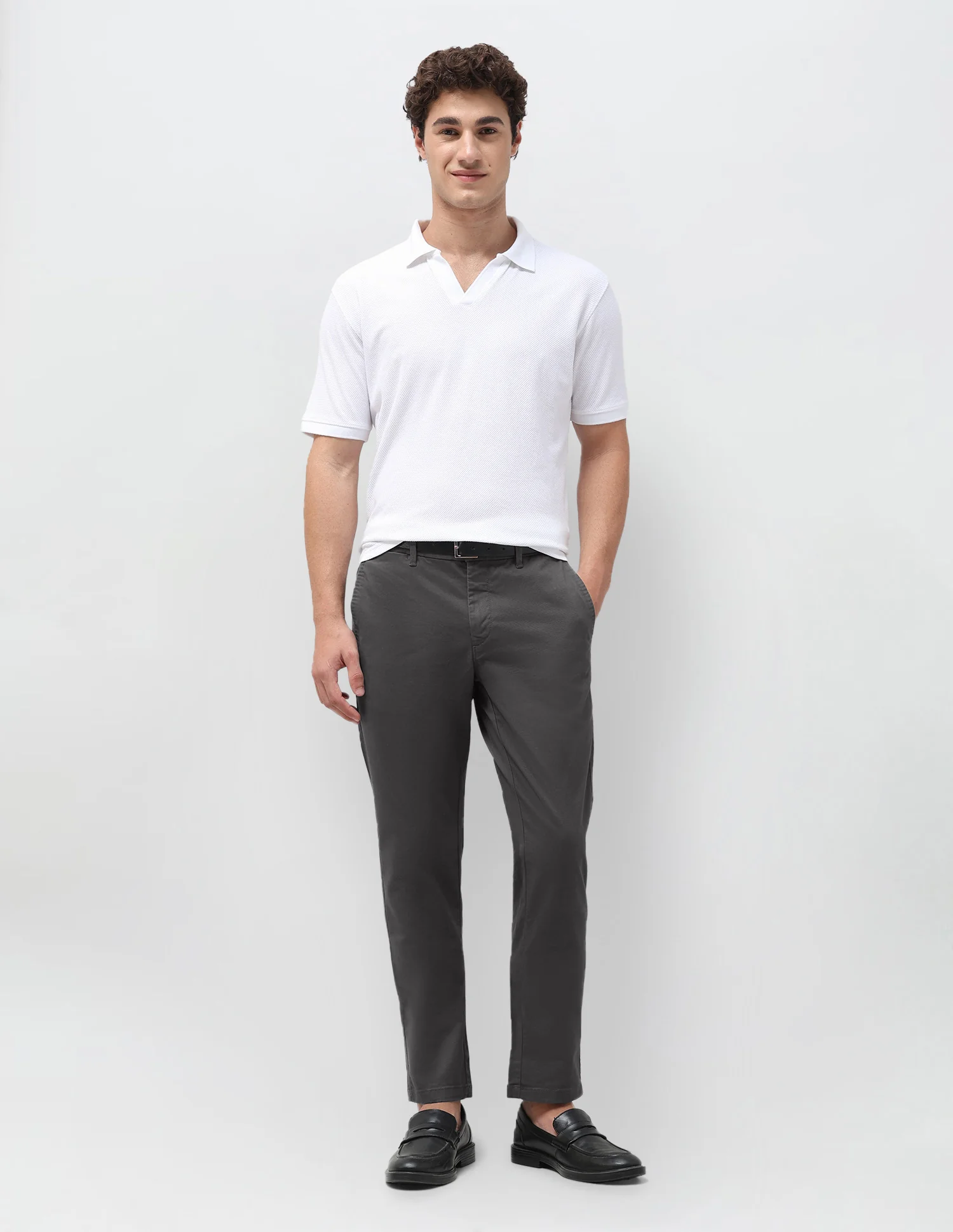 Slim Fit Satin Trousers - Image 3