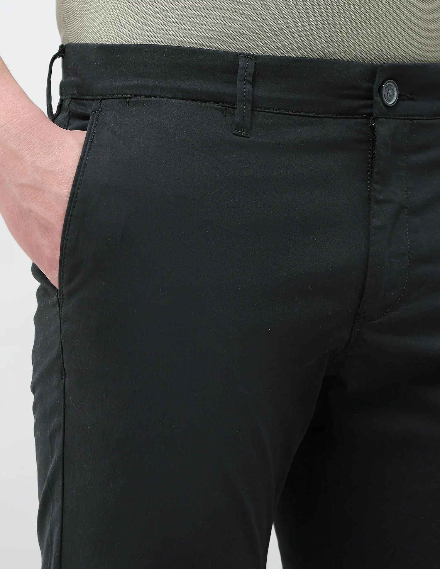 Slim Fit Satin Trousers - Image 7