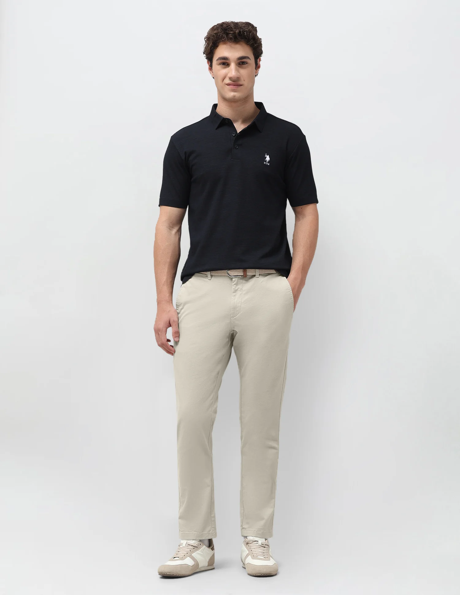 Slim Fit Satin Trousers - Image 3