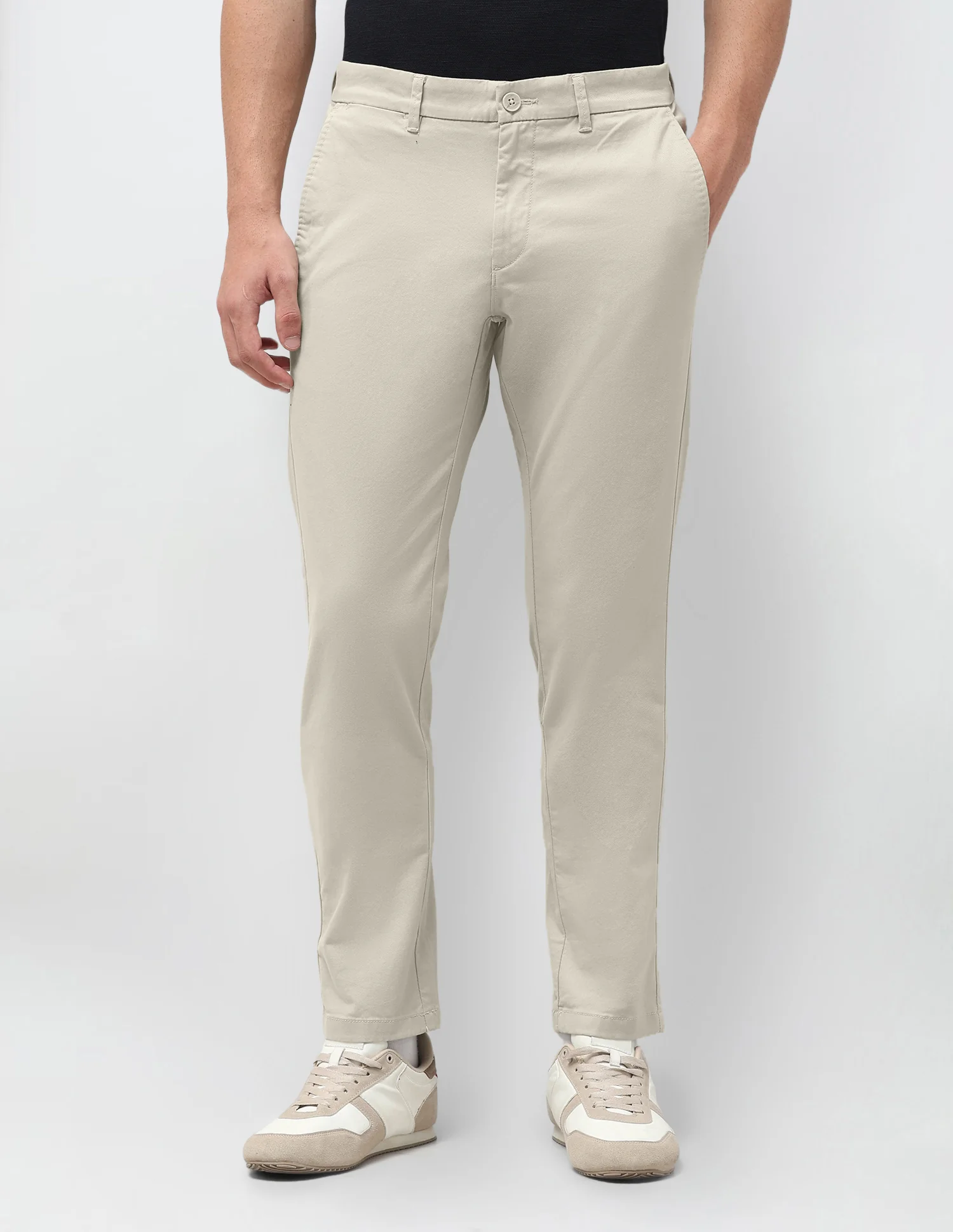 Slim Fit Satin Trousers - Image 6