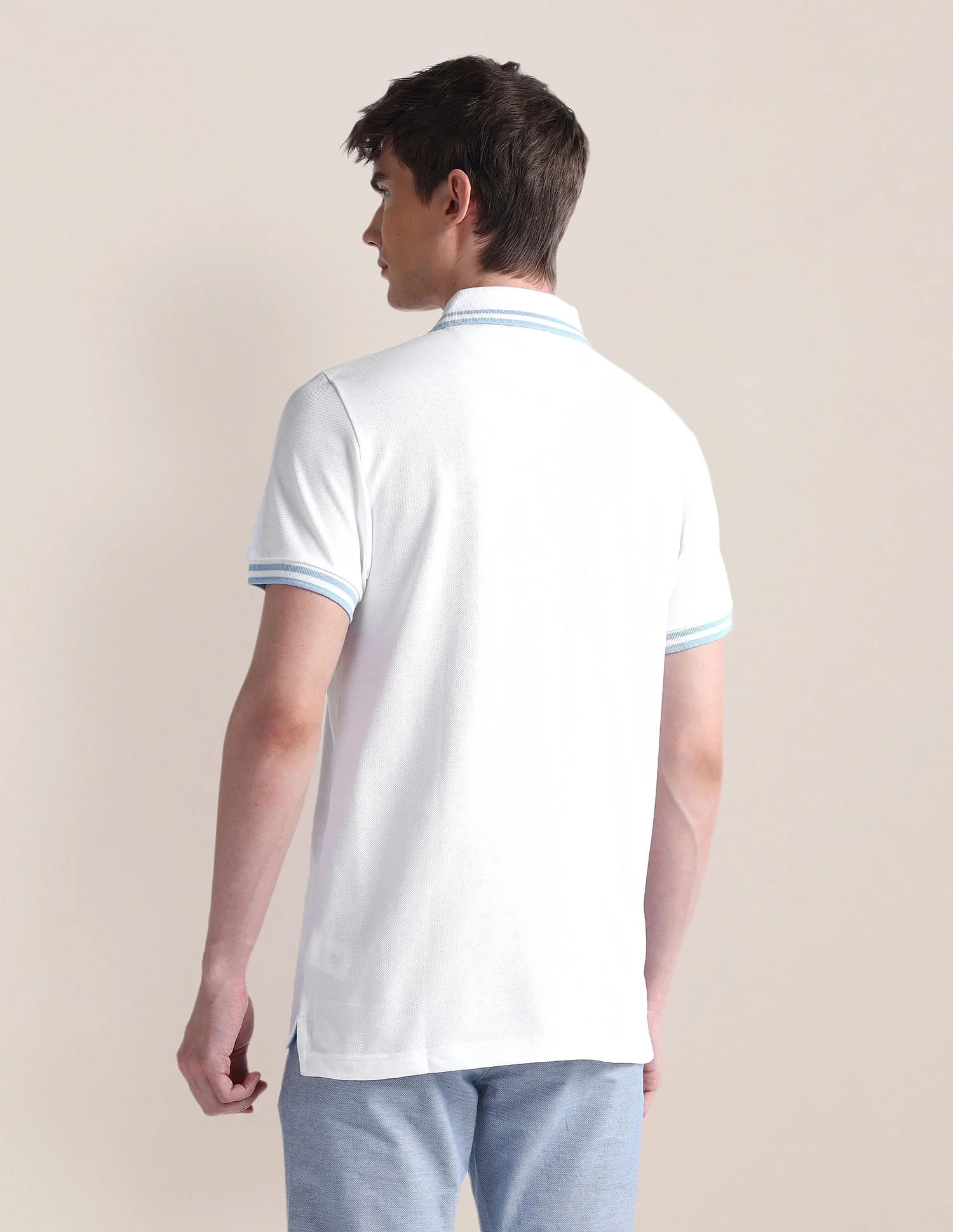 Slim Fit Short Sleeve Polo Shirt - Image 5
