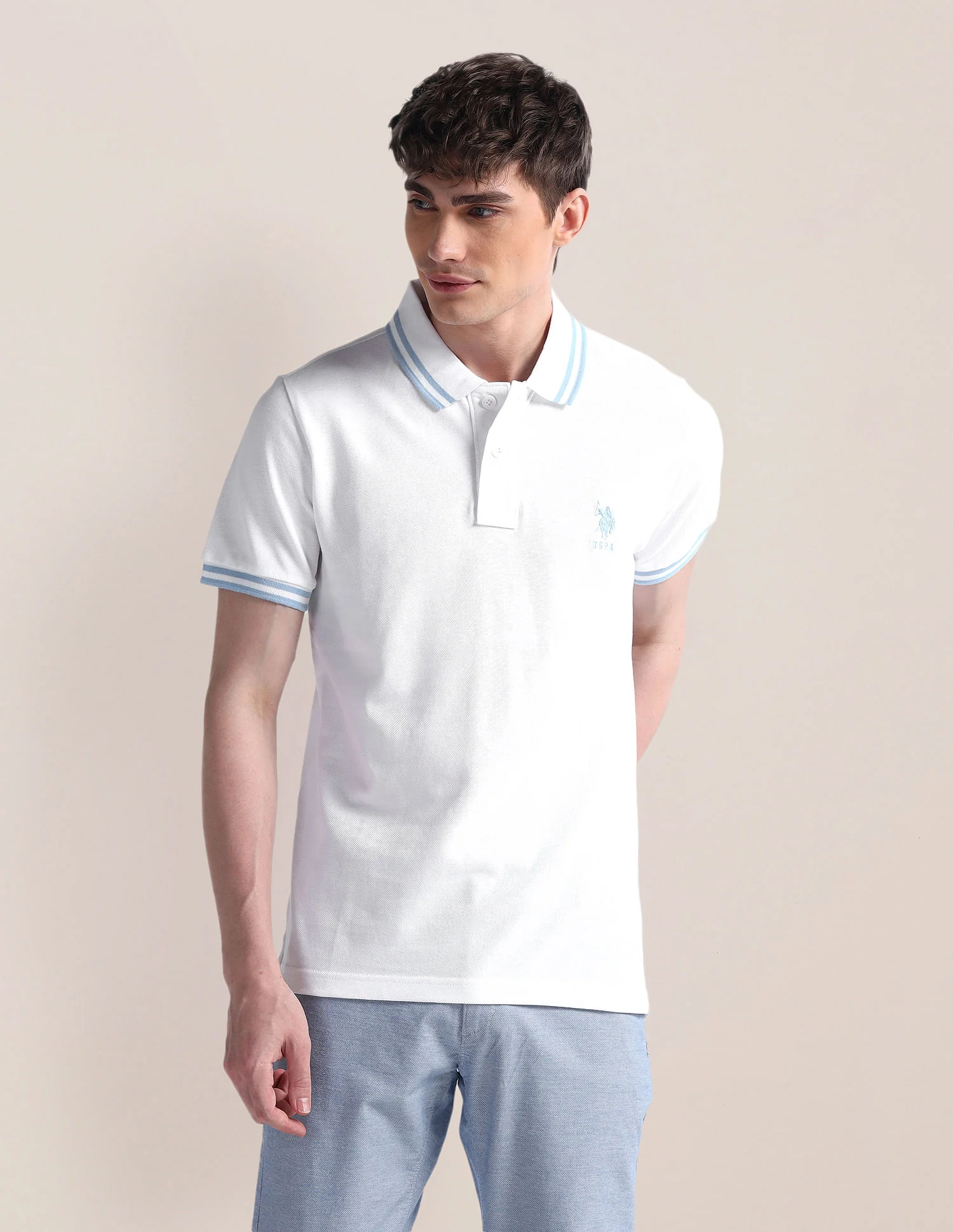 Slim Fit Short Sleeve Polo Shirt - Image 6