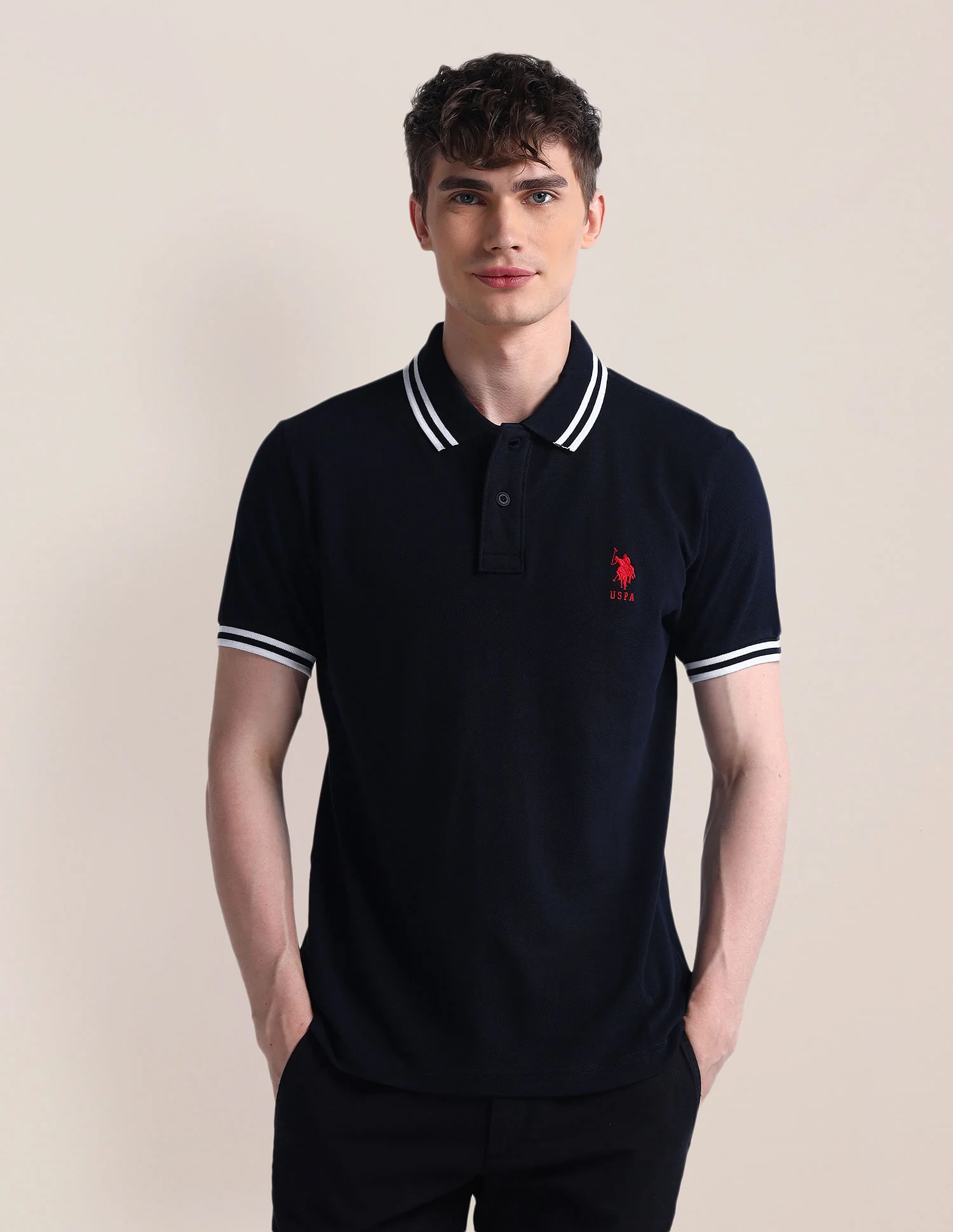 Slim Fit Short Sleeve Polo Shirt - Image 6