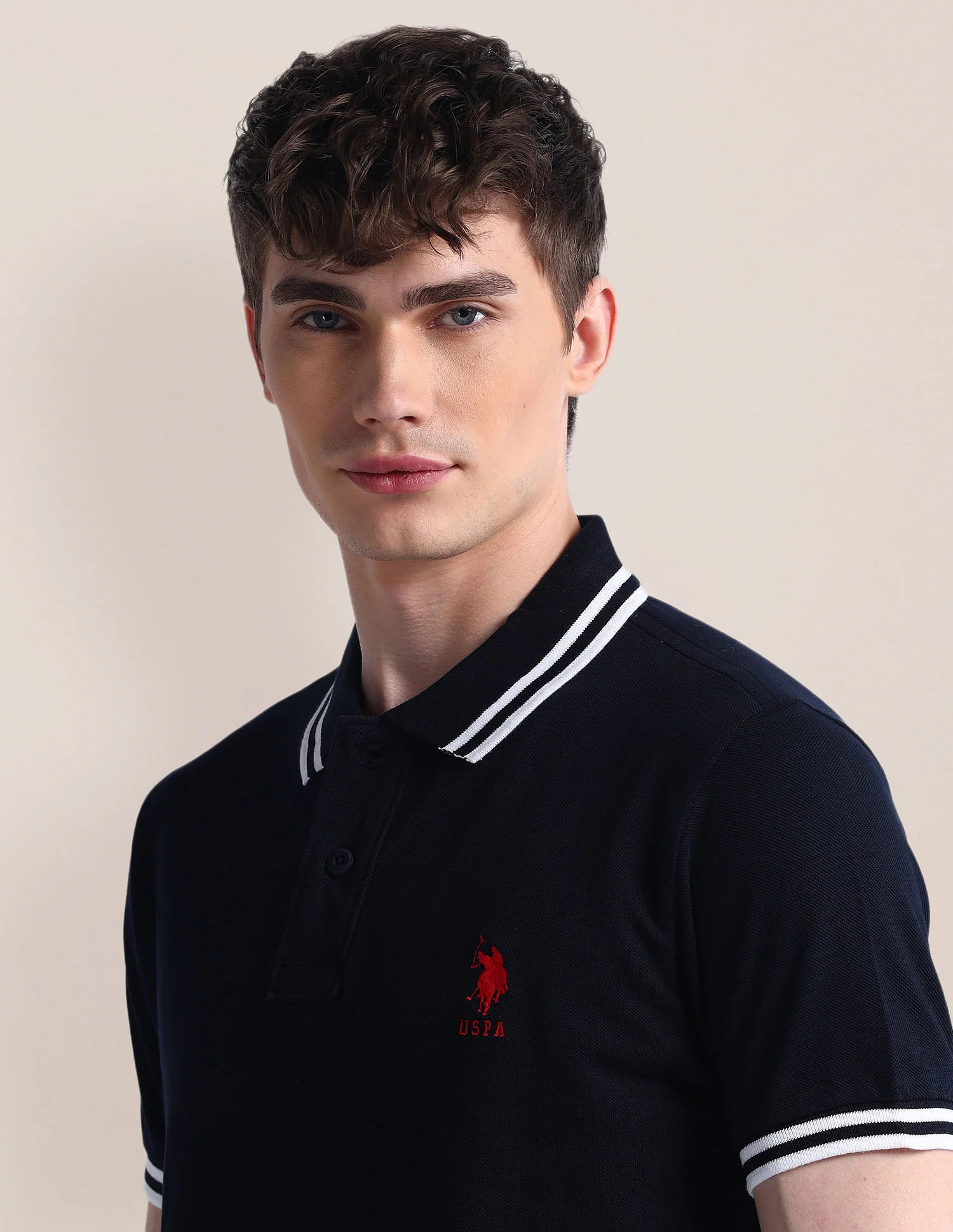 Slim Fit Short Sleeve Polo Shirt - Image 7
