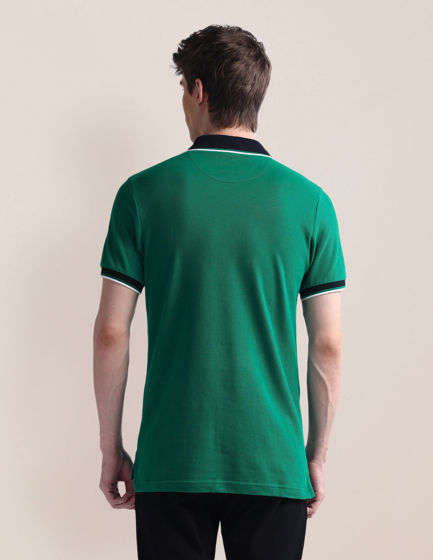 Slim Fit Short Sleeve Polo Shirt - Image 5