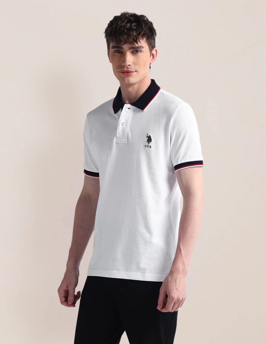 Slim Fit Short Sleeve Polo Shirt - Image 4